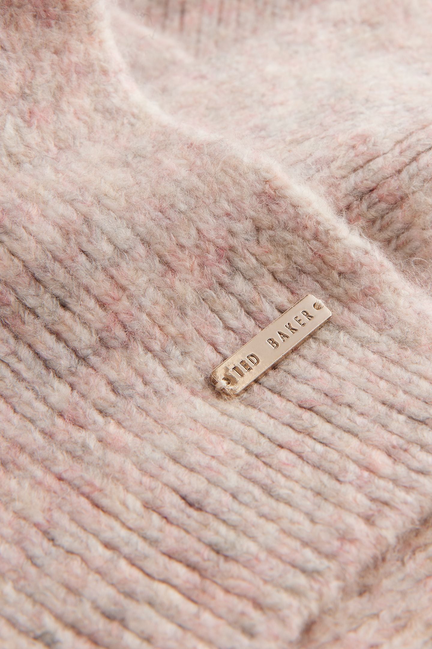 LIDIIES KNITTED RIBBED SCARF MULTICOL 2