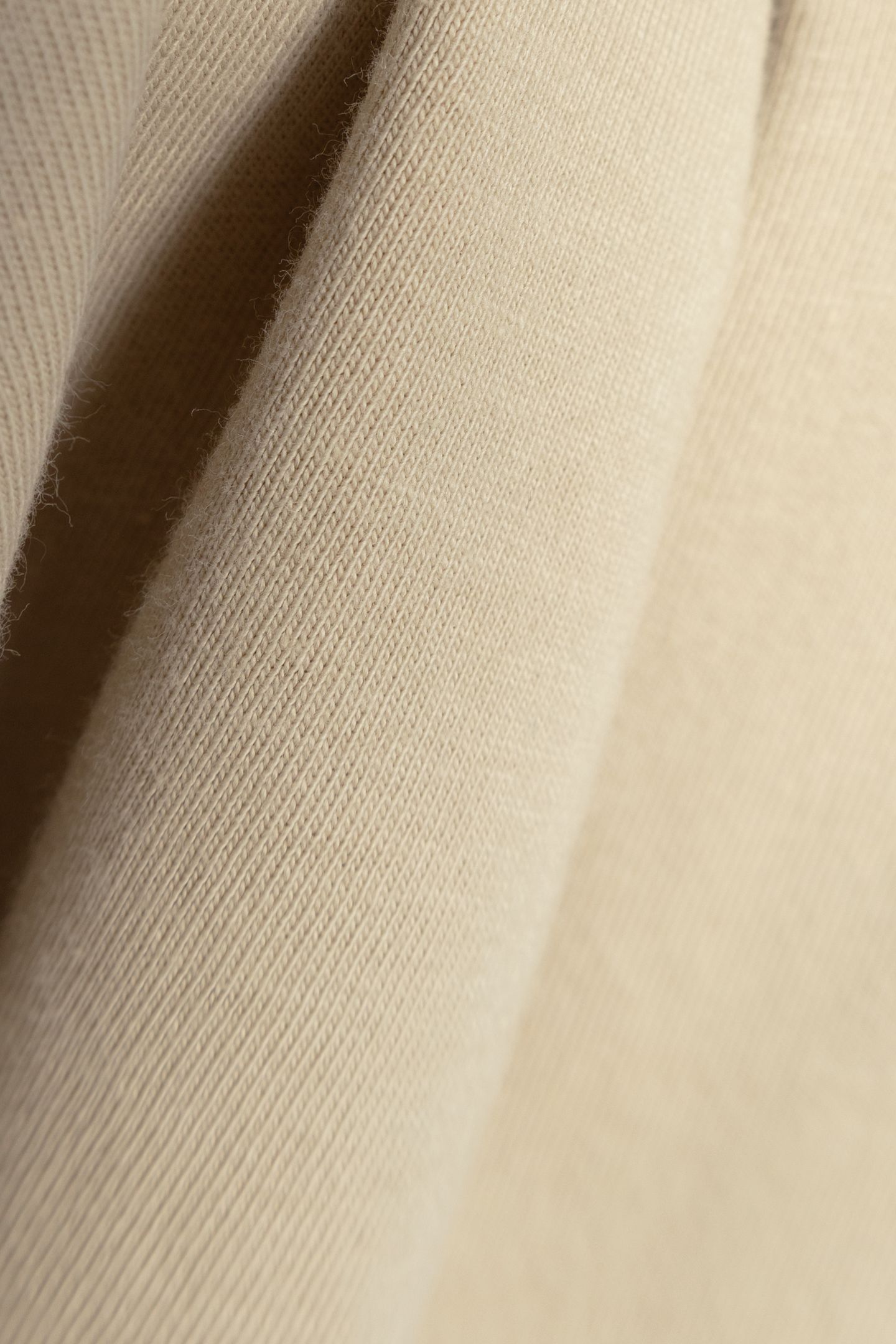 BEIGE T-SHIRT WITH EMBROIDERED LETTER SLOGAN 5