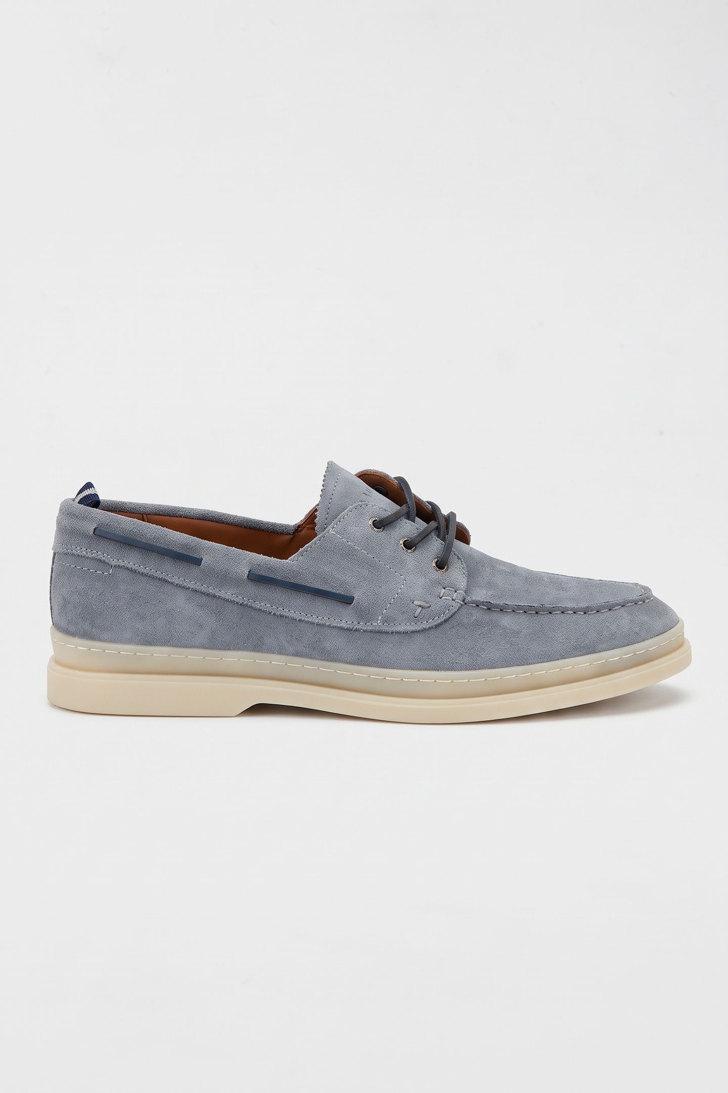 MFS CROMERR PLATFORM LACE UP SUEDE SHOES GREY 1
