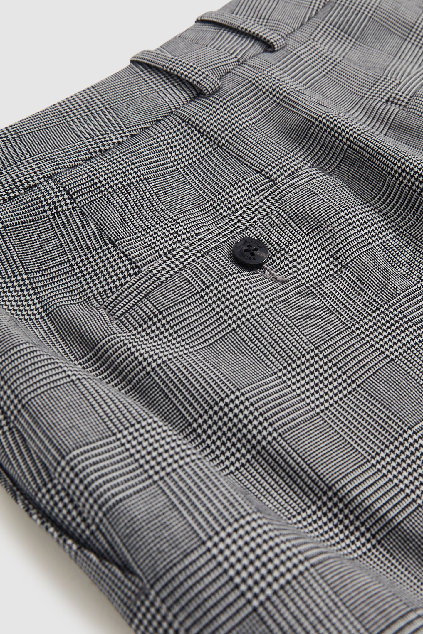 CHECK SLIM LEG TROUSER GREY 6