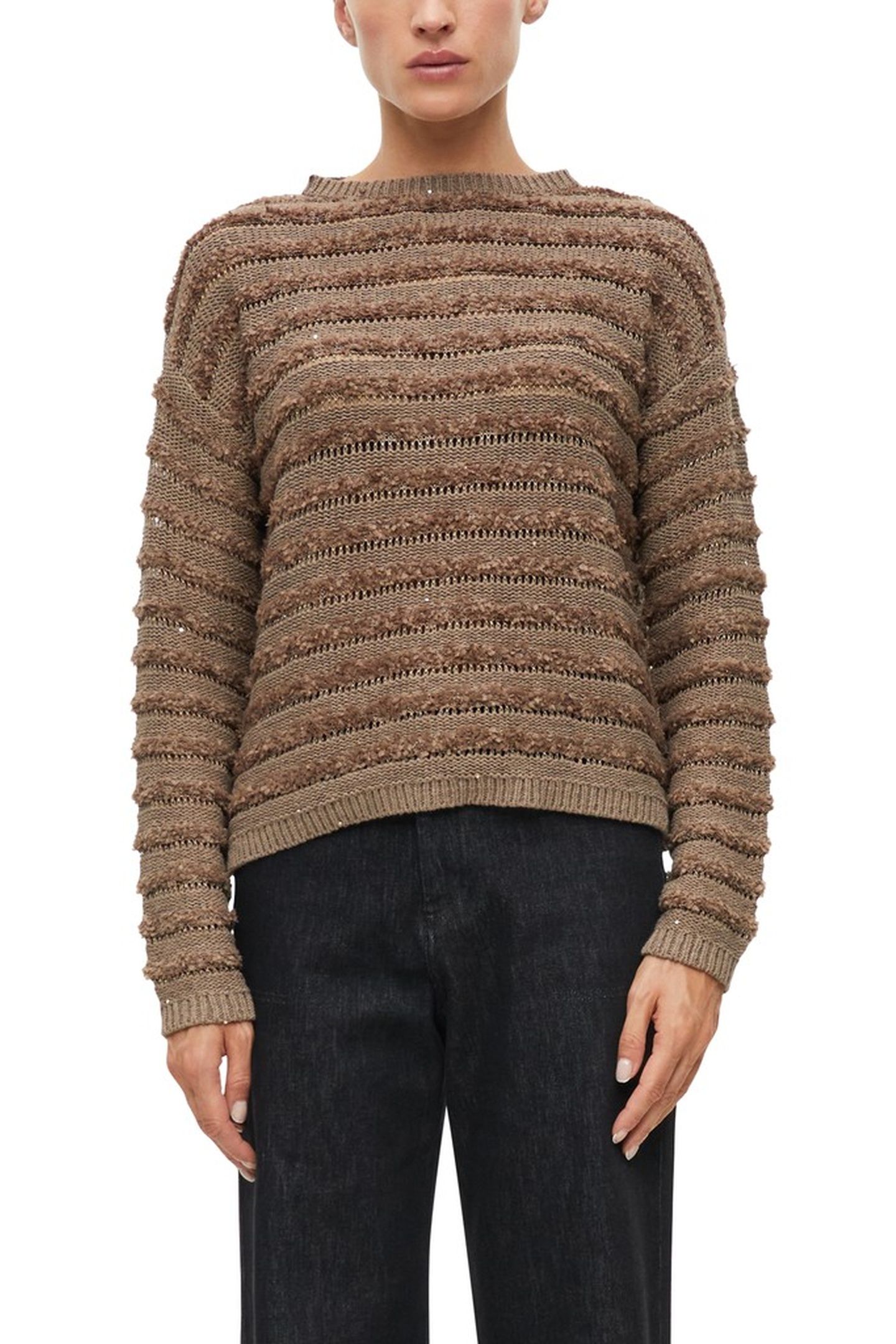 S.OLIVER PULLOVERS BROWN 1