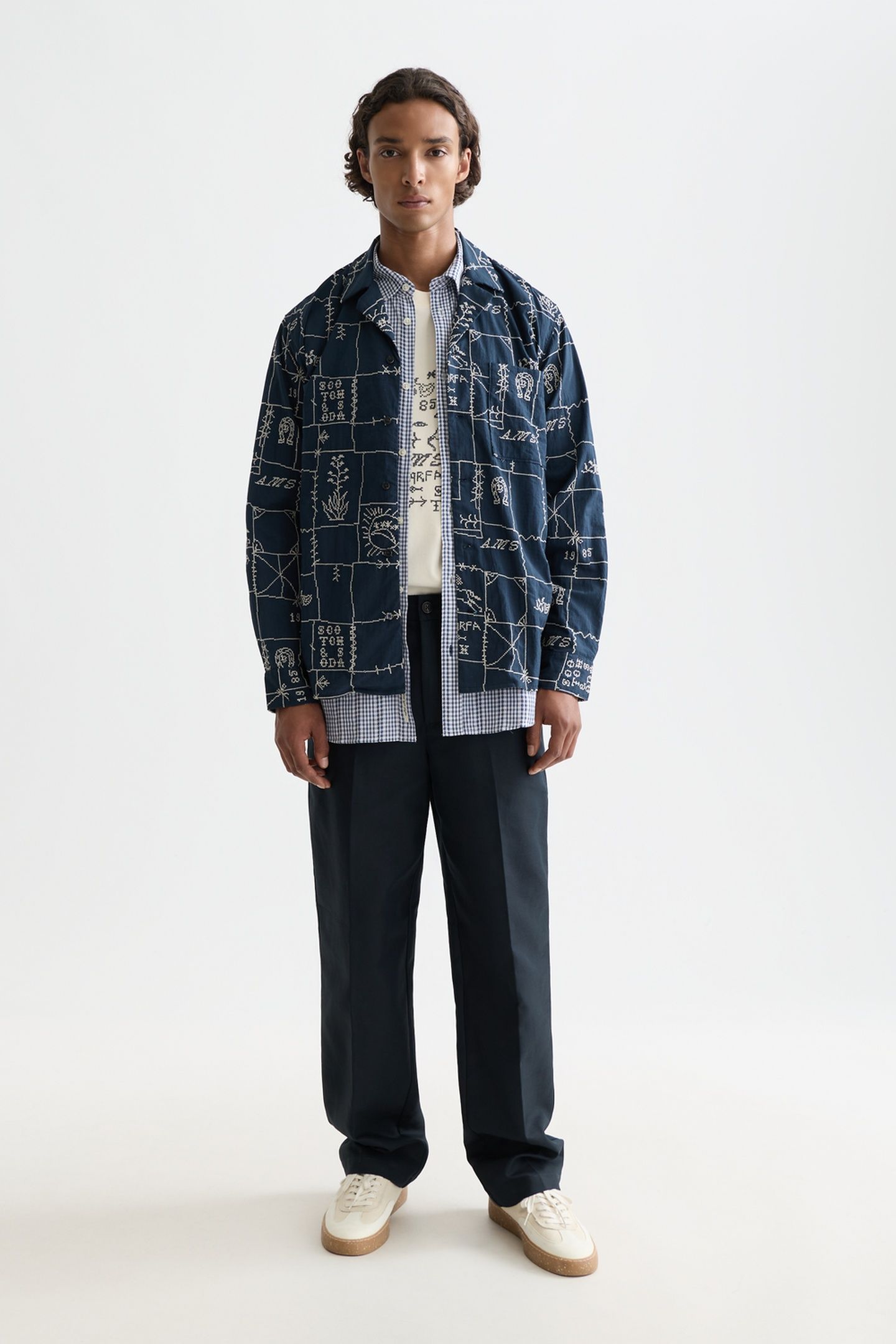 OTIS COTTON-TWILL RELAXED STRAIGHT-FIT CHINO NAVY 3