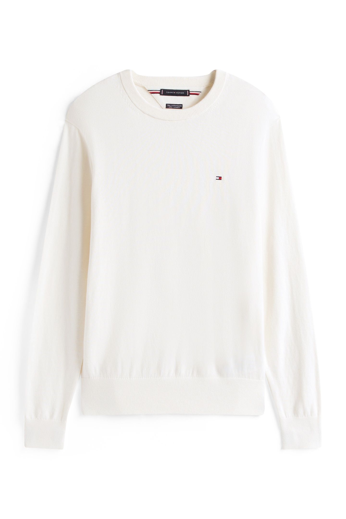 PIMA COTTON CASHMERE SWEATER IVORY PETAL 7