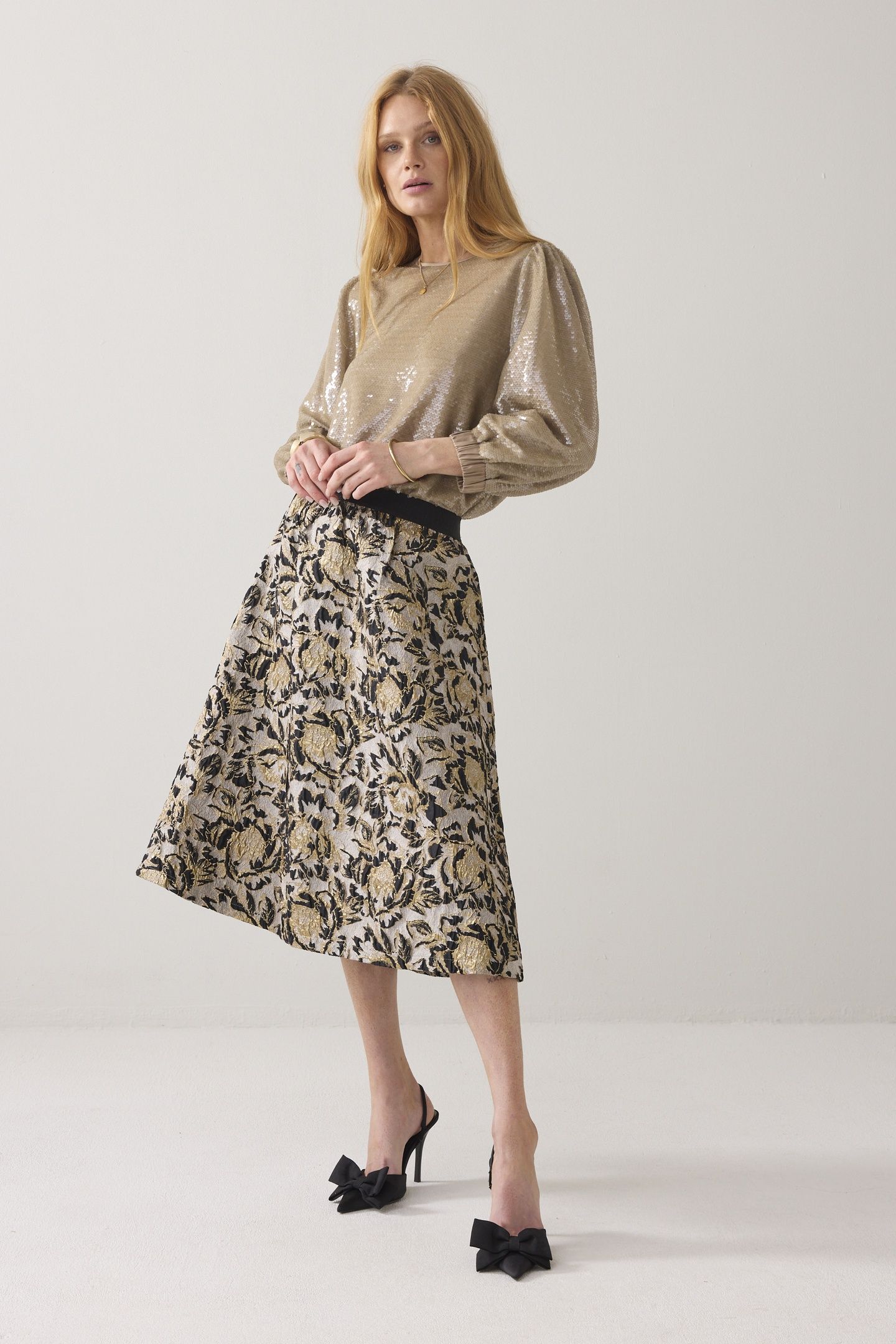 SKIRT JACQUARD BLACKS 1