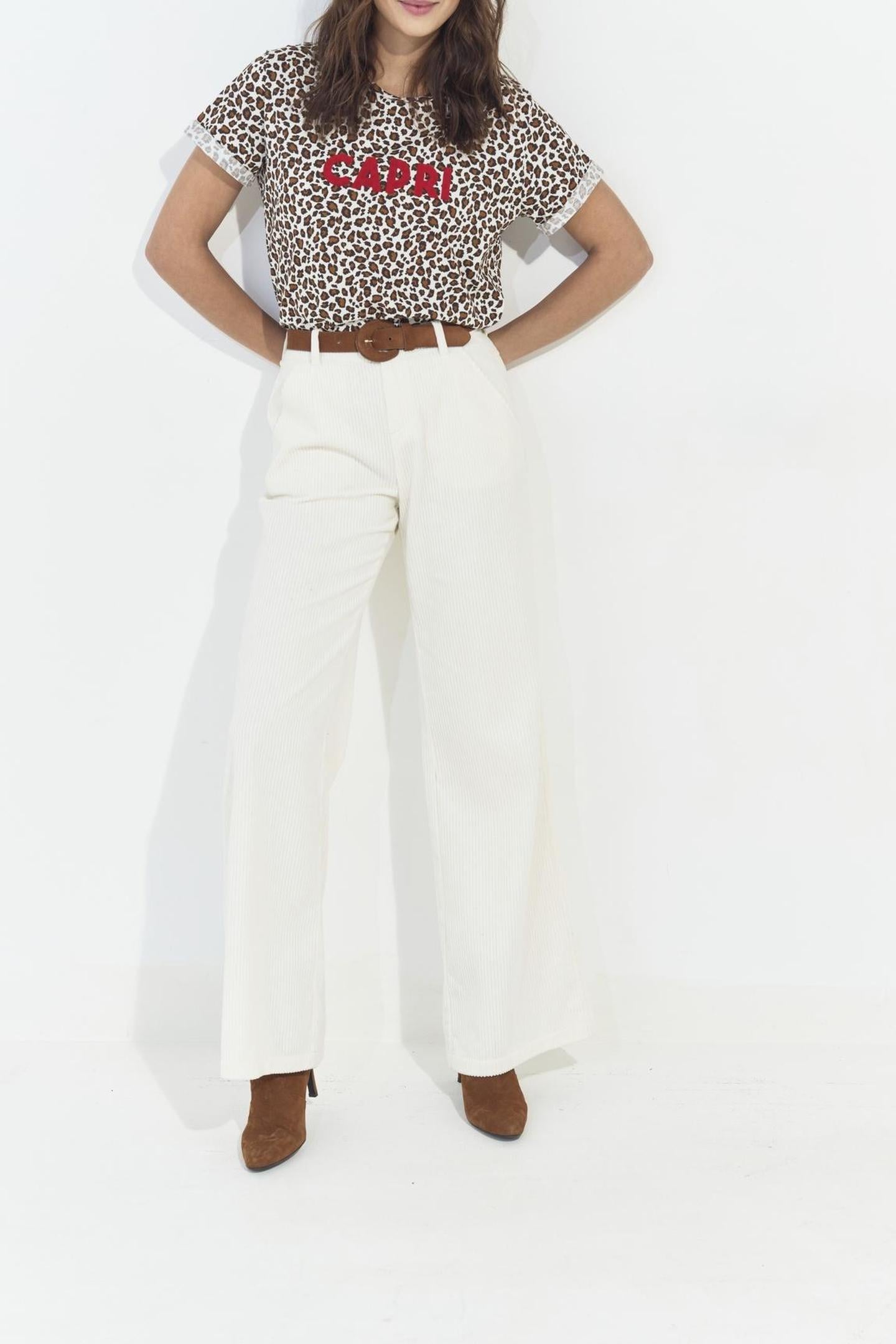 ANDREW . WIDE CARAMEL BELT IN PYTHON-EFFECT EMBOSSED LEATHER 4