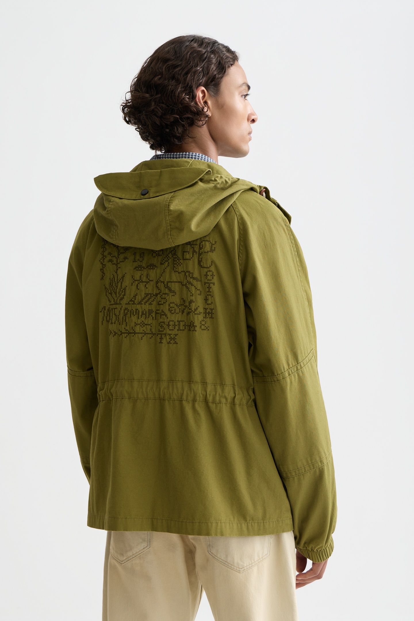 HERITAGE SMOCK JACKET DARK BEIGE 2