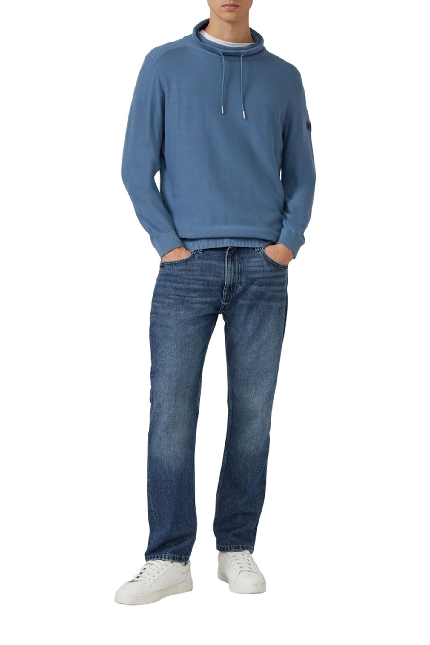 S.OLIVER PULLOVER BLUE GREEN 3