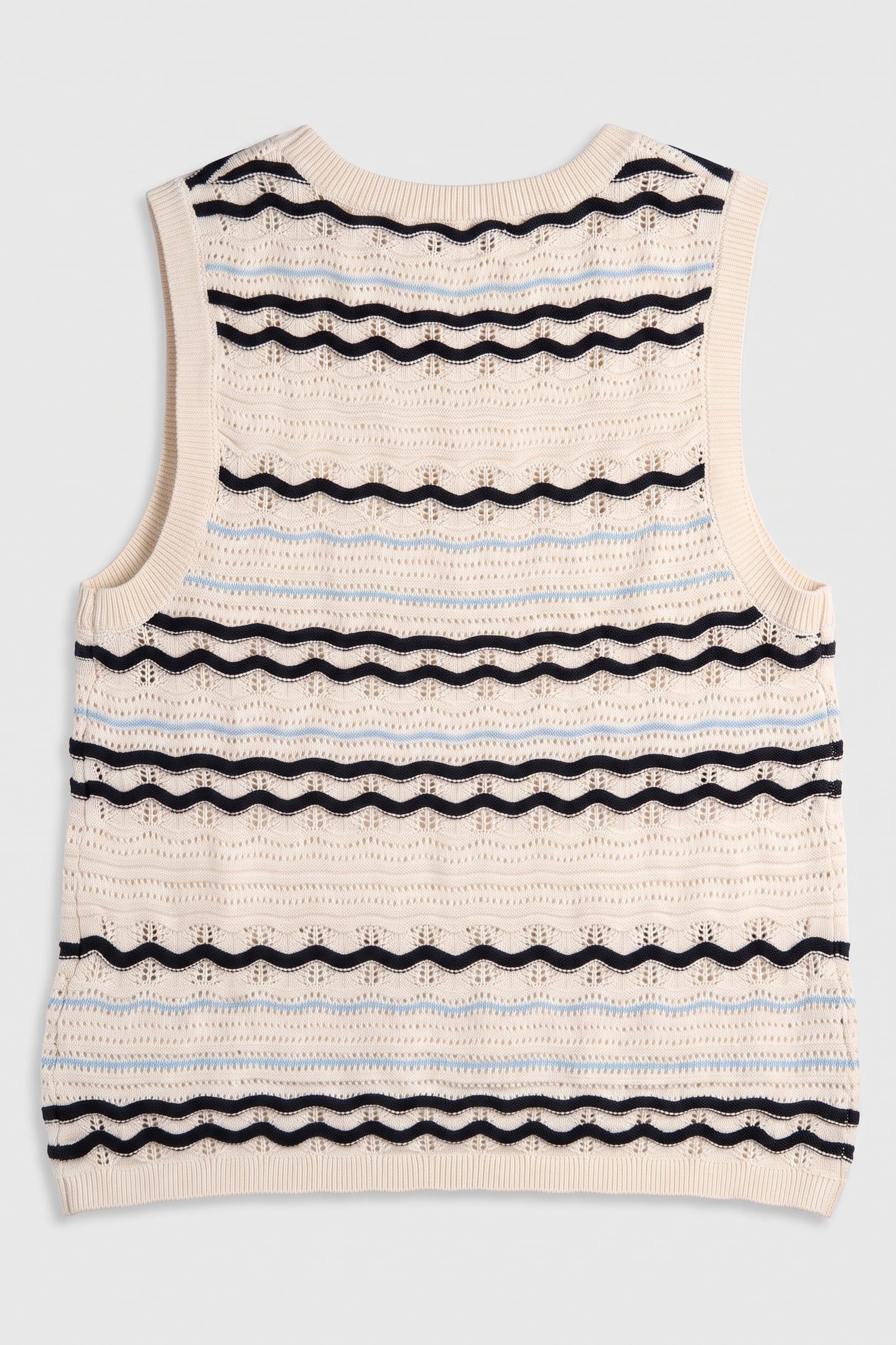 TEEN GIRLS KNITTED VEST TOP CREAM 3