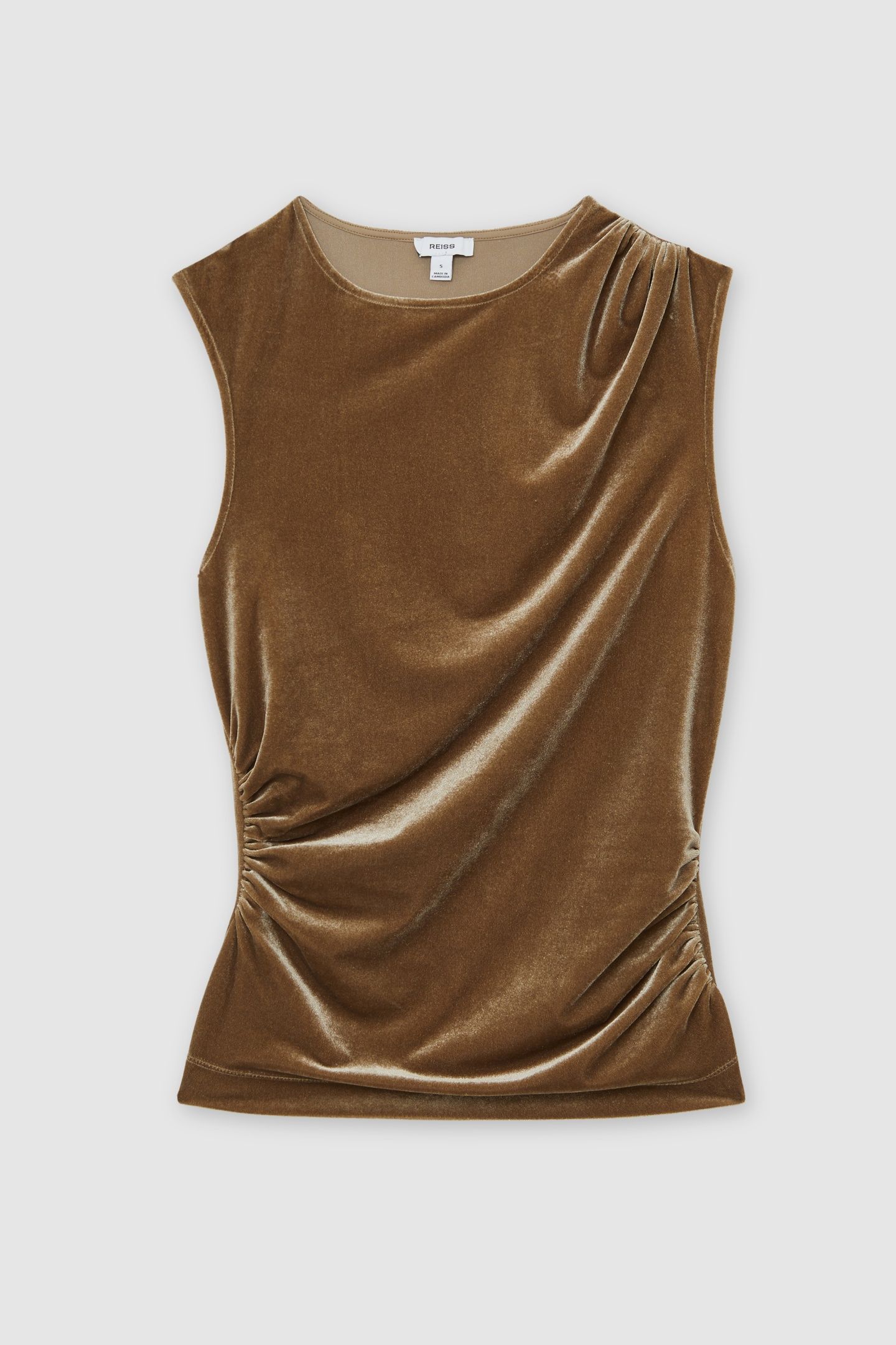 DRAPE VELVET TOP GOLD 4