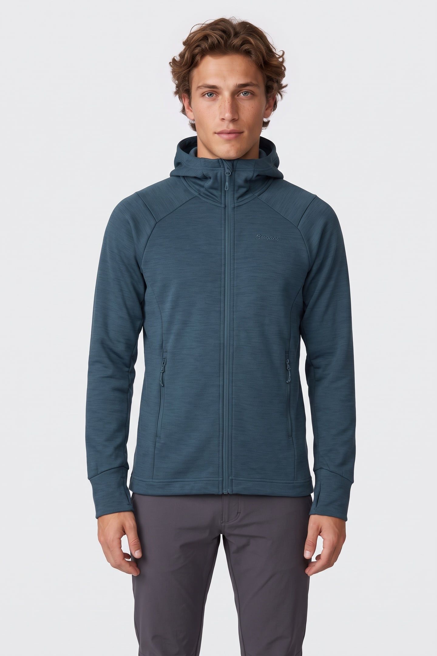 ULSTEIN WOOL HOOD JACKET ORION BLUE 1