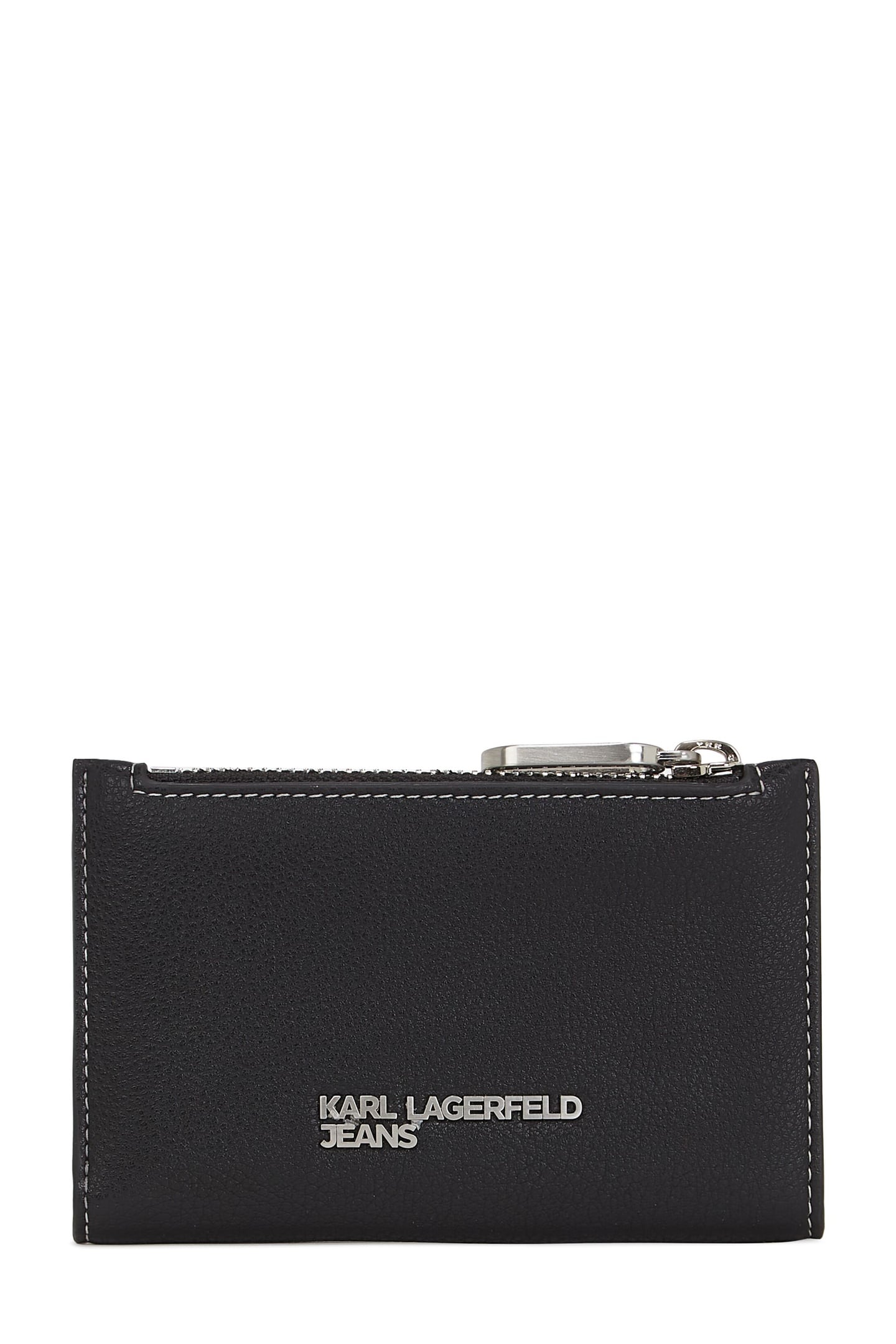 KLJ METAL LOGO BIFOLD W/ZIP BLACK 1