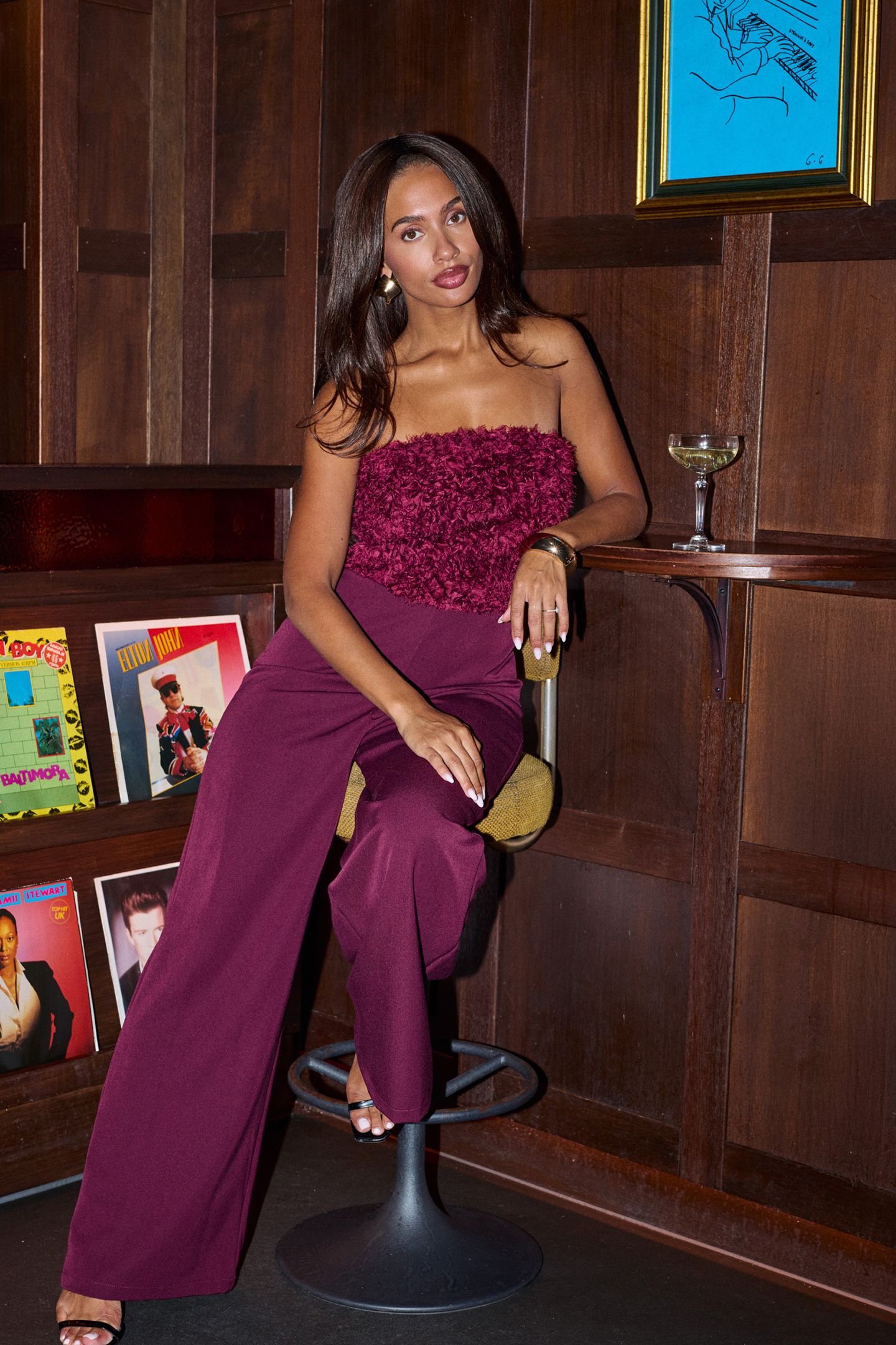 JULIA JUMPSUIT WINE RED 1