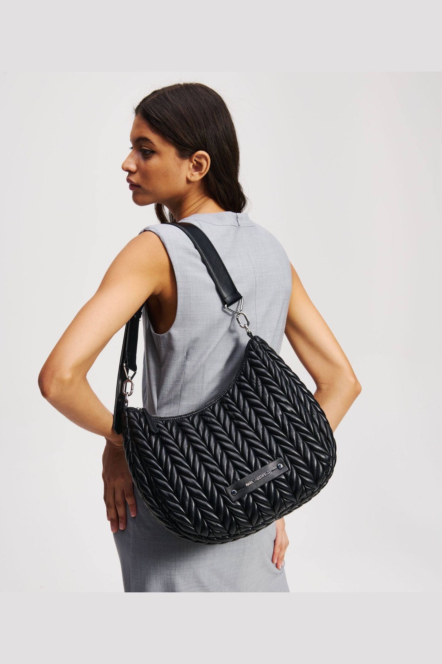 K/WEAVE HOBO BLACK-NICKEL 6