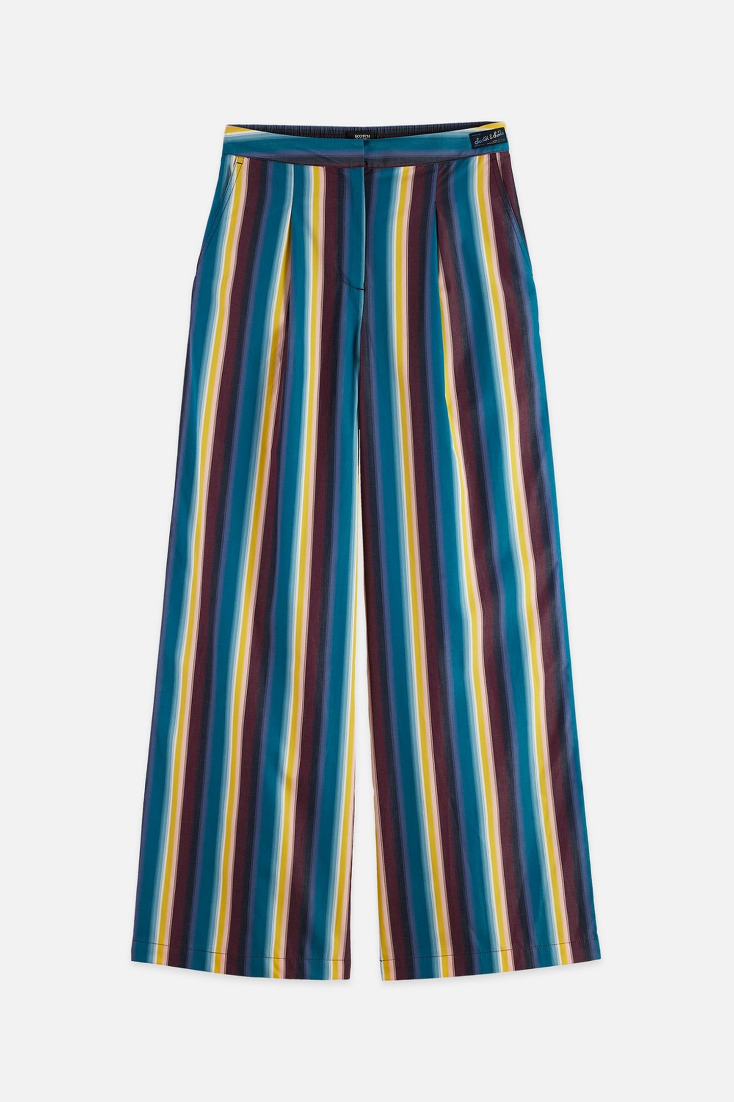 ELENI - HIGH RISE WIDE LEG STRIPED PANTS EL COSMICO STRIPE D 5