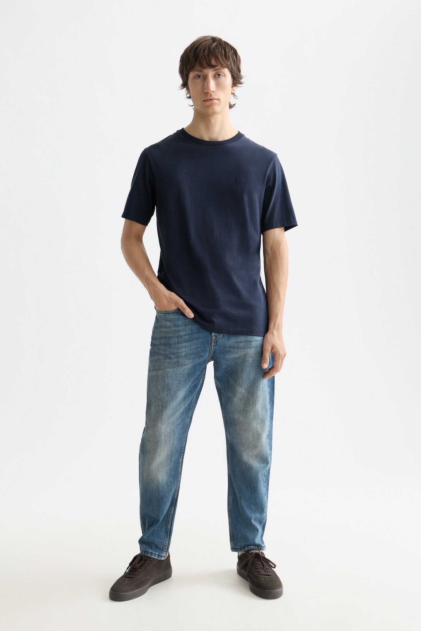 DEAN LOOSE TAPERED-FIT JEANS NAVY 3