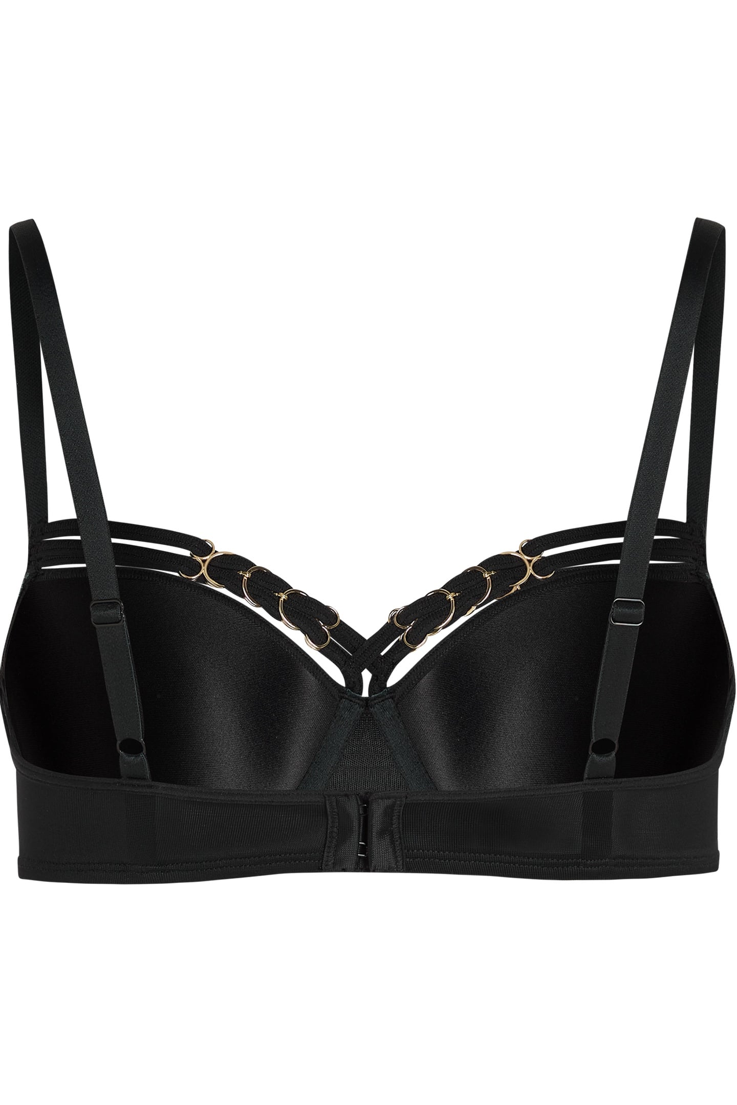 MANJIRA BLACK PLUNGE BALCONY BRA 4