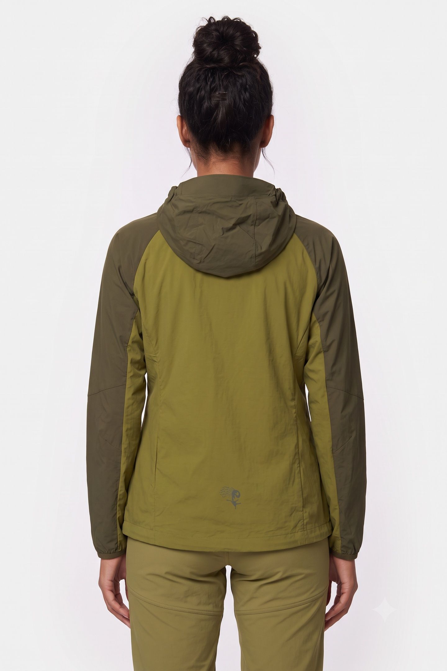 CECILIE LIGHT WIND ANORAK TRAIL GREEN/DARK OLIVE GREEN 2