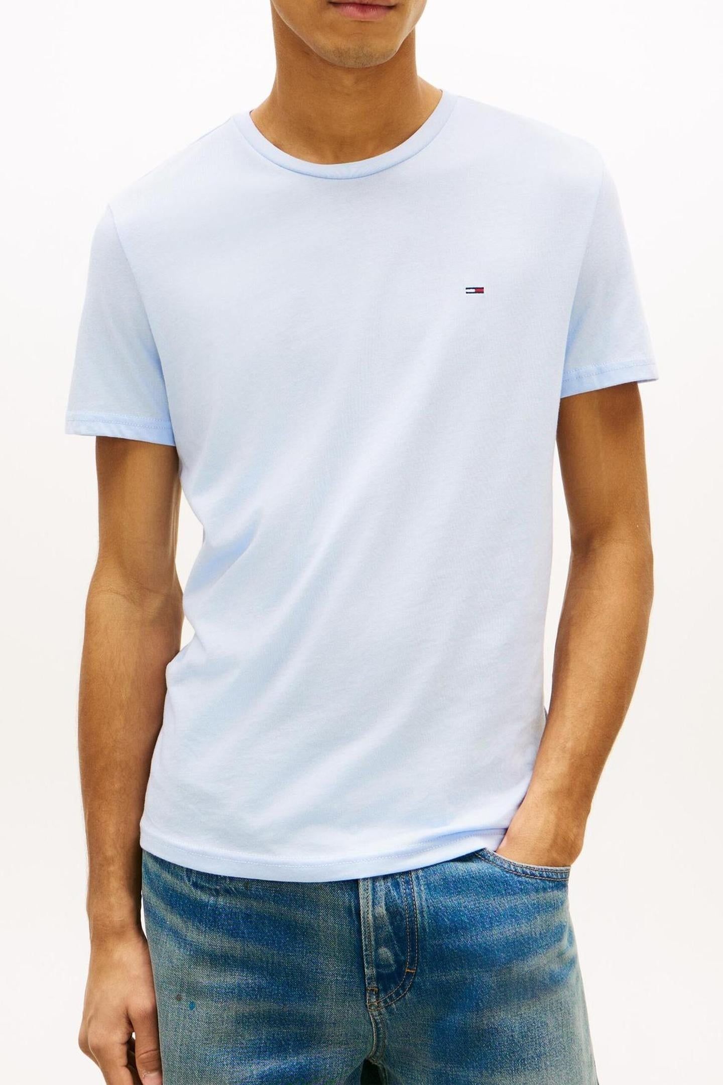TJM XSLIM JASPE TEE SWEET BLUE 1