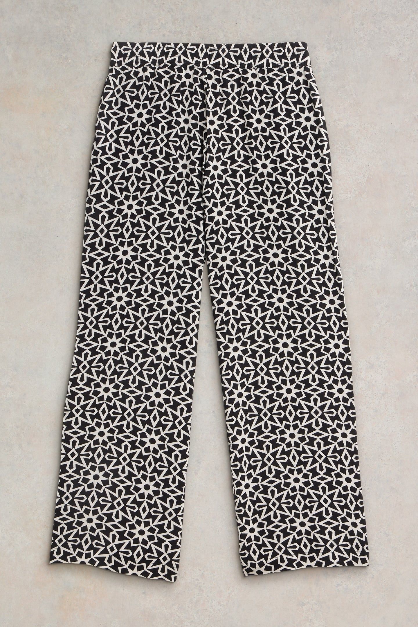 BELLE CRINKLE WIDE LEG TROUSER BLK PR 3
