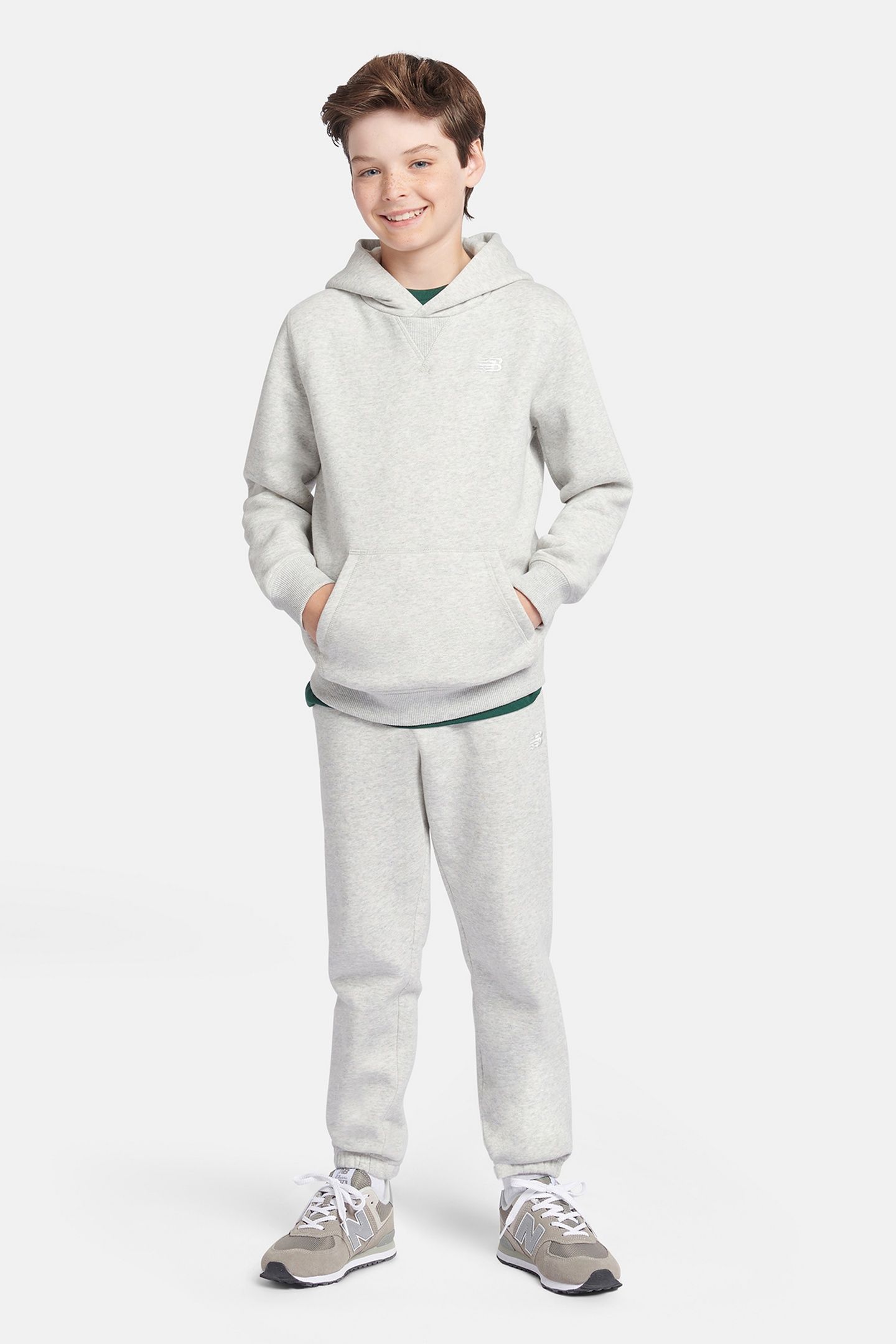 GRADE BOYS BRUSH BACK SMALL LOGO HOODIE 3