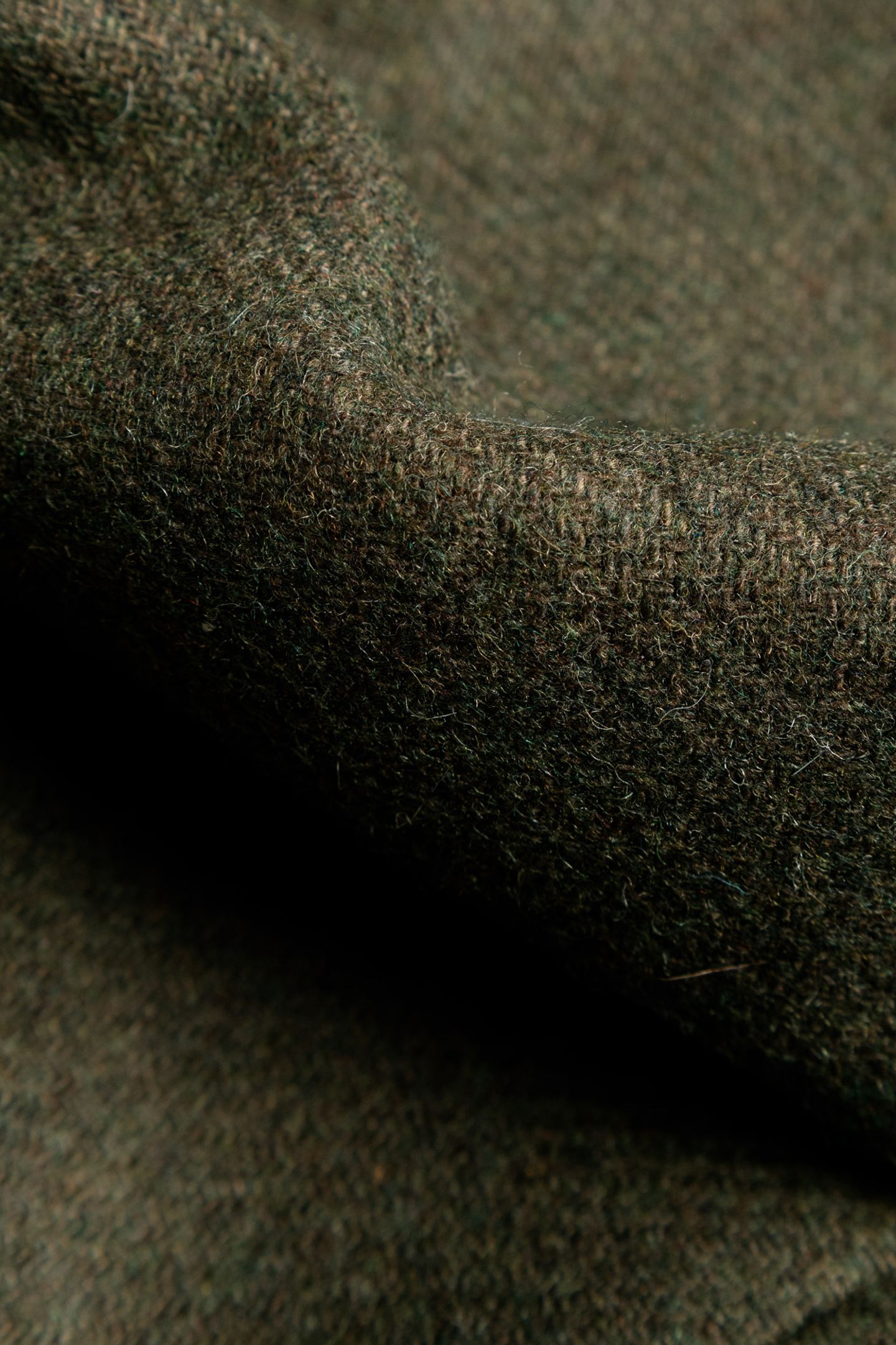 KHAKI LONG PEA COAT WITH ENGRAVED BUTTONS 7
