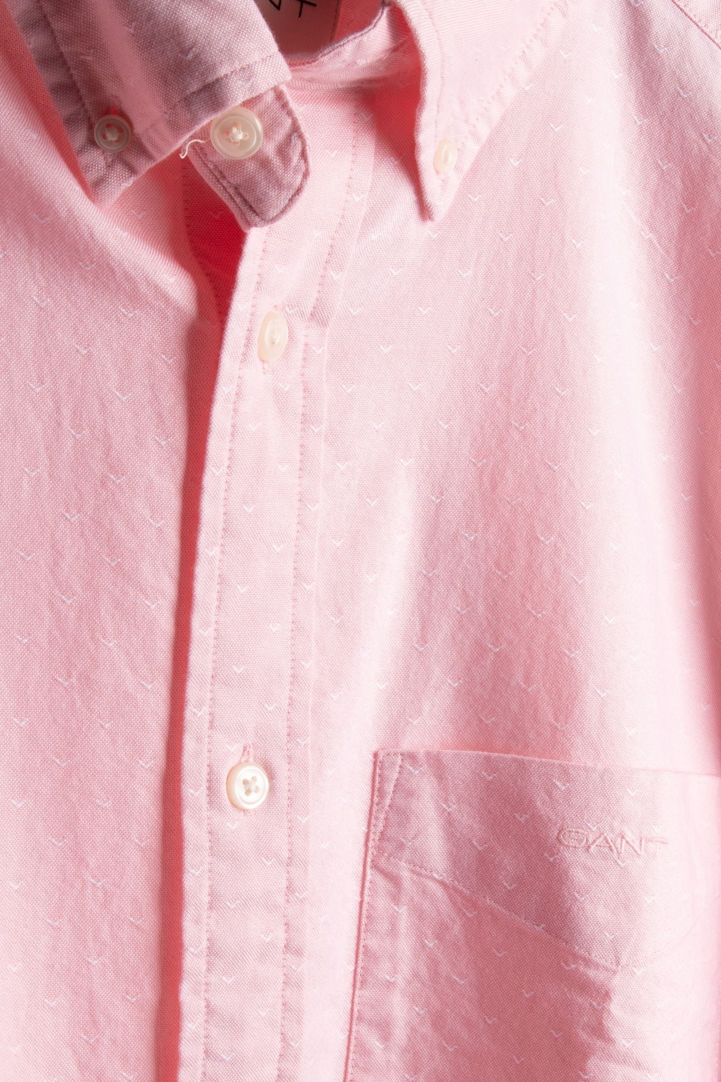 REG CLASSIC OXFORD DOBBY SHIRT WASHED PINK 3