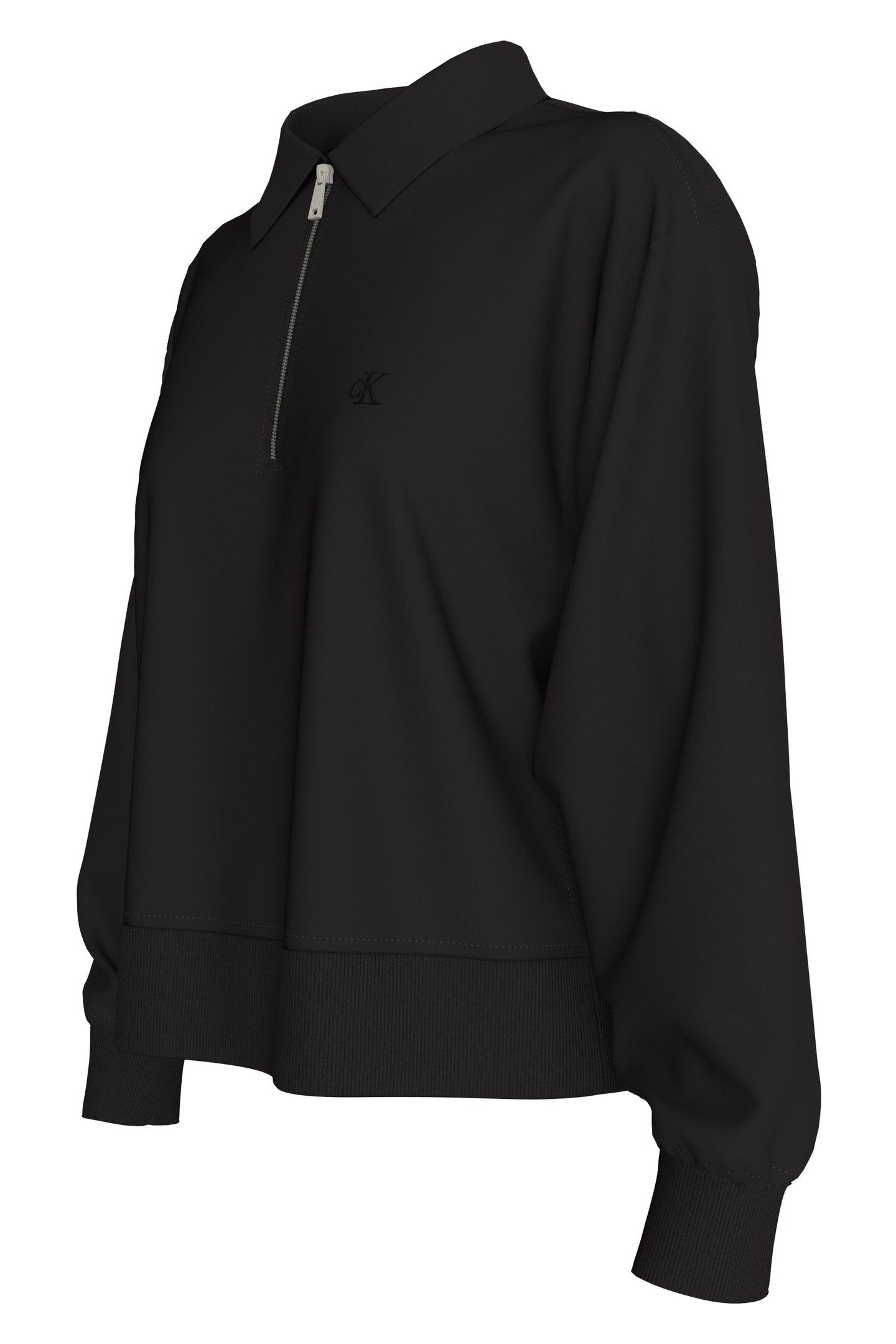 LS ARCHIVE TERRY 1/4 ZIP BLACK 3