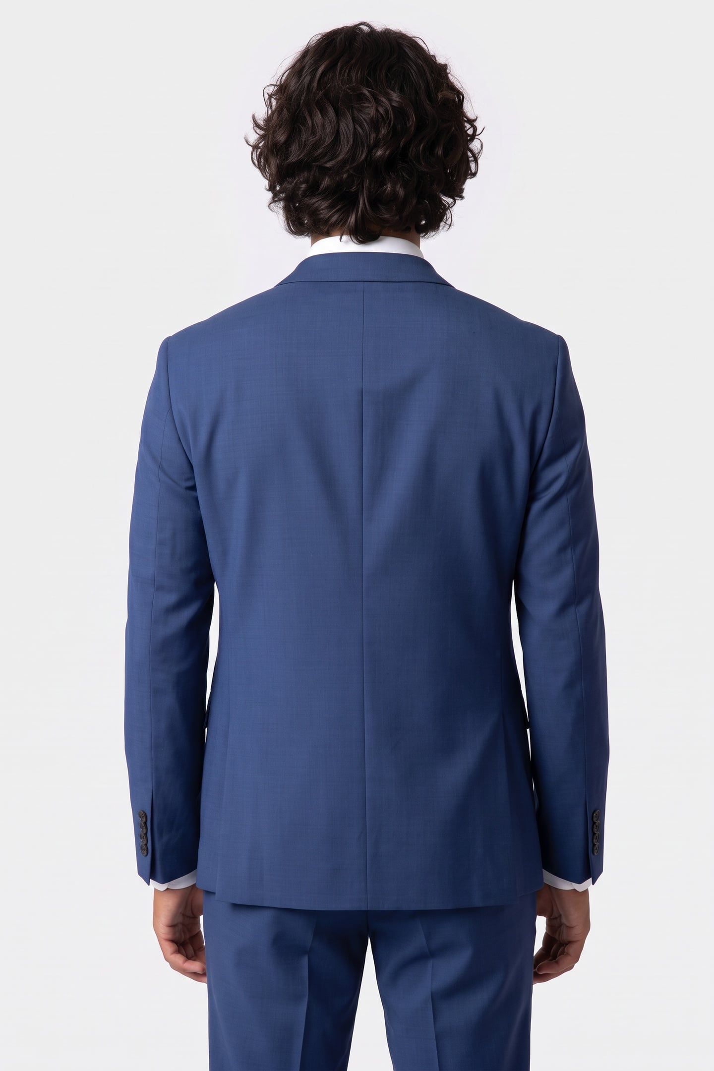 MODERN WOOL BLEND BLAZER SLATE BLUE 2