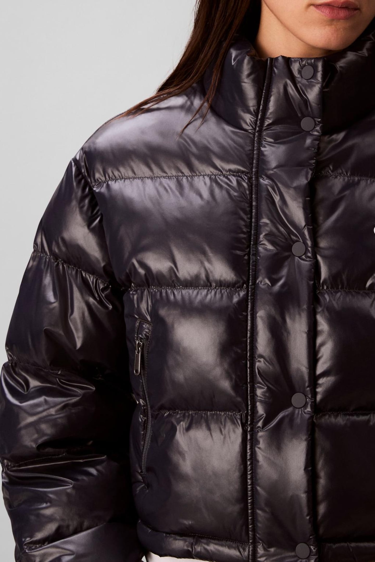 SHINE CROP PUFFER JACKET INKWELL 6