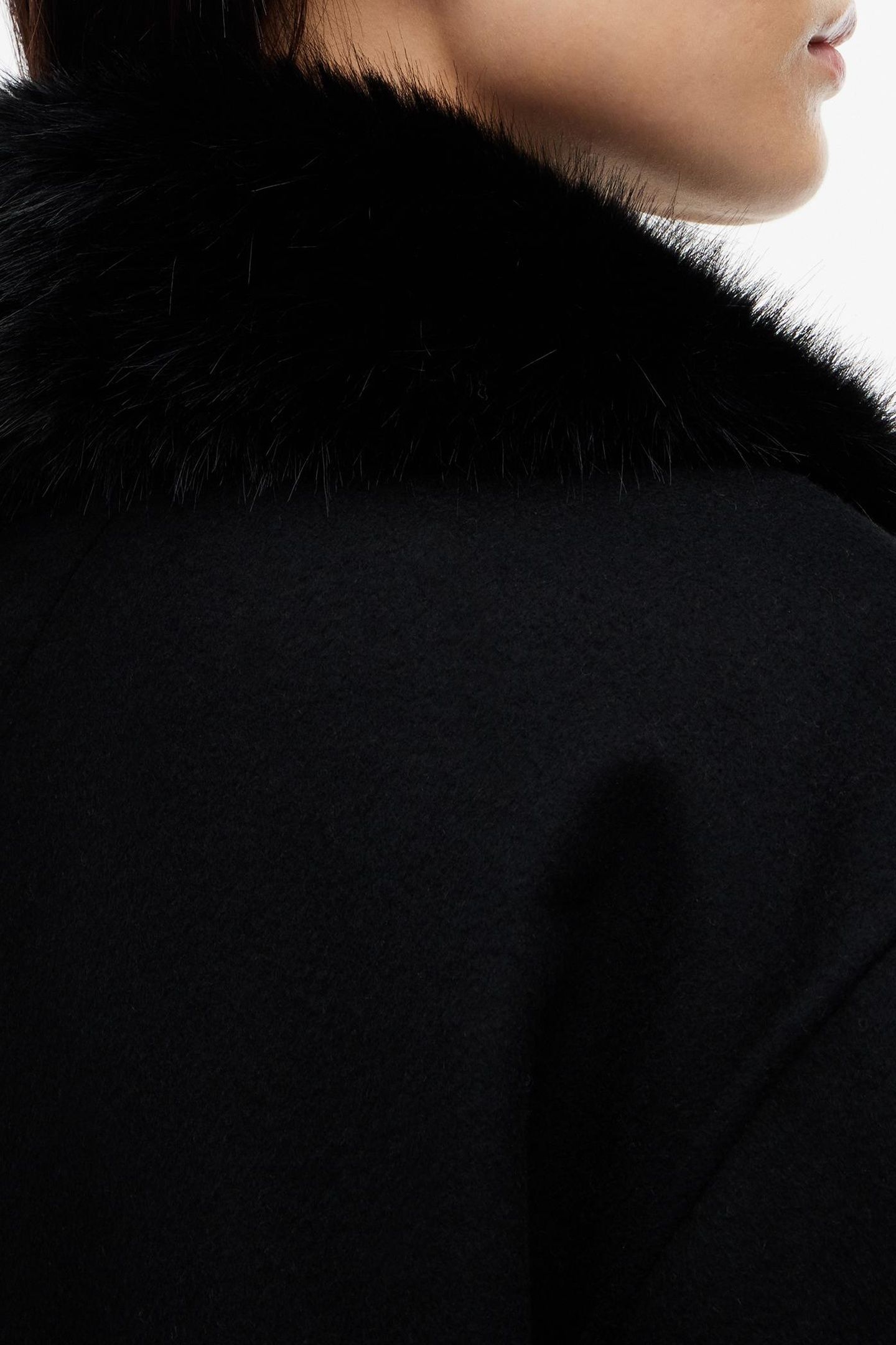 DOUBLE-FACE WOOL LADY JACKET BLACK 6