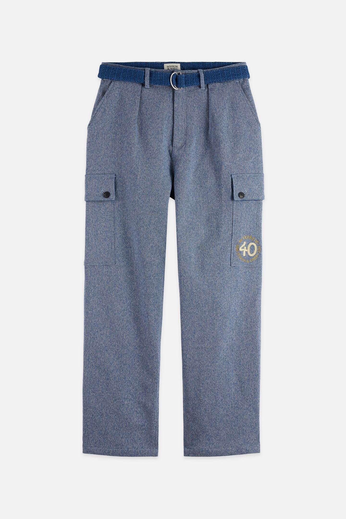 THE 40TH ANNIVERSARY MELANGE LOOSE STRAIGHT-FIT CARGO PANT N 1