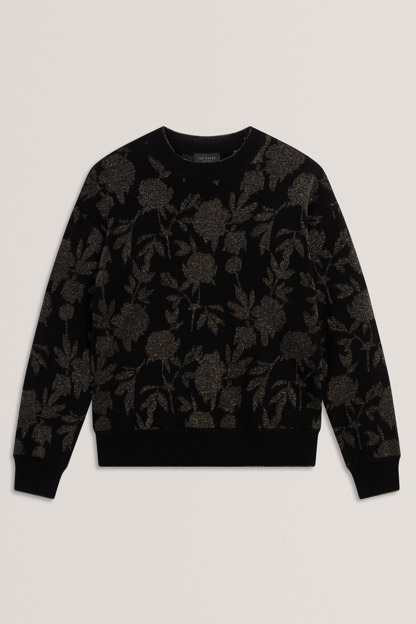 CROPPED JACQUARD JUMPER BLACK 3