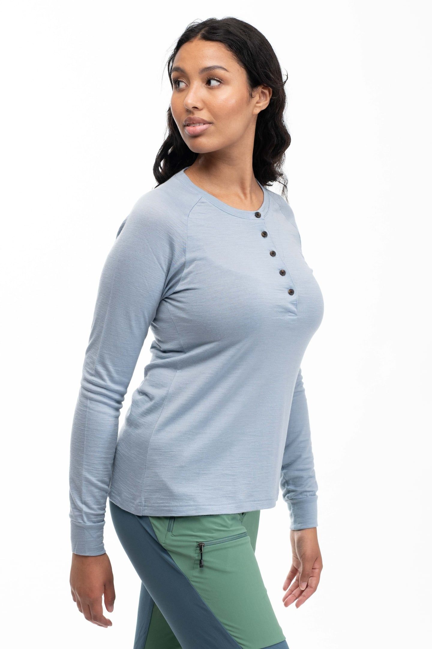 LYSEBU WOOL W HENLEY HUSKY BLUE 3
