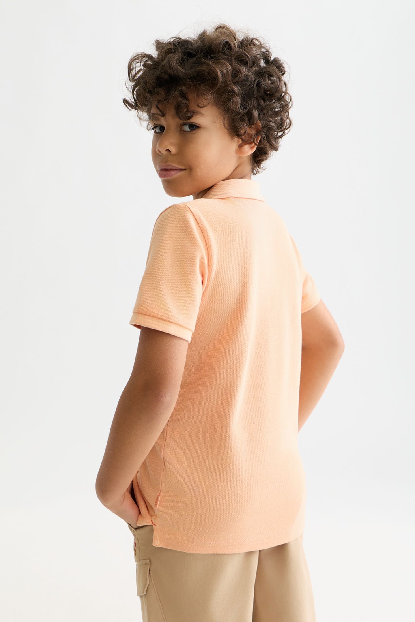 BOYS SEASONAL CORE CHEST EMBROIDERY PIQUE GARMENTDYED POLO D 2