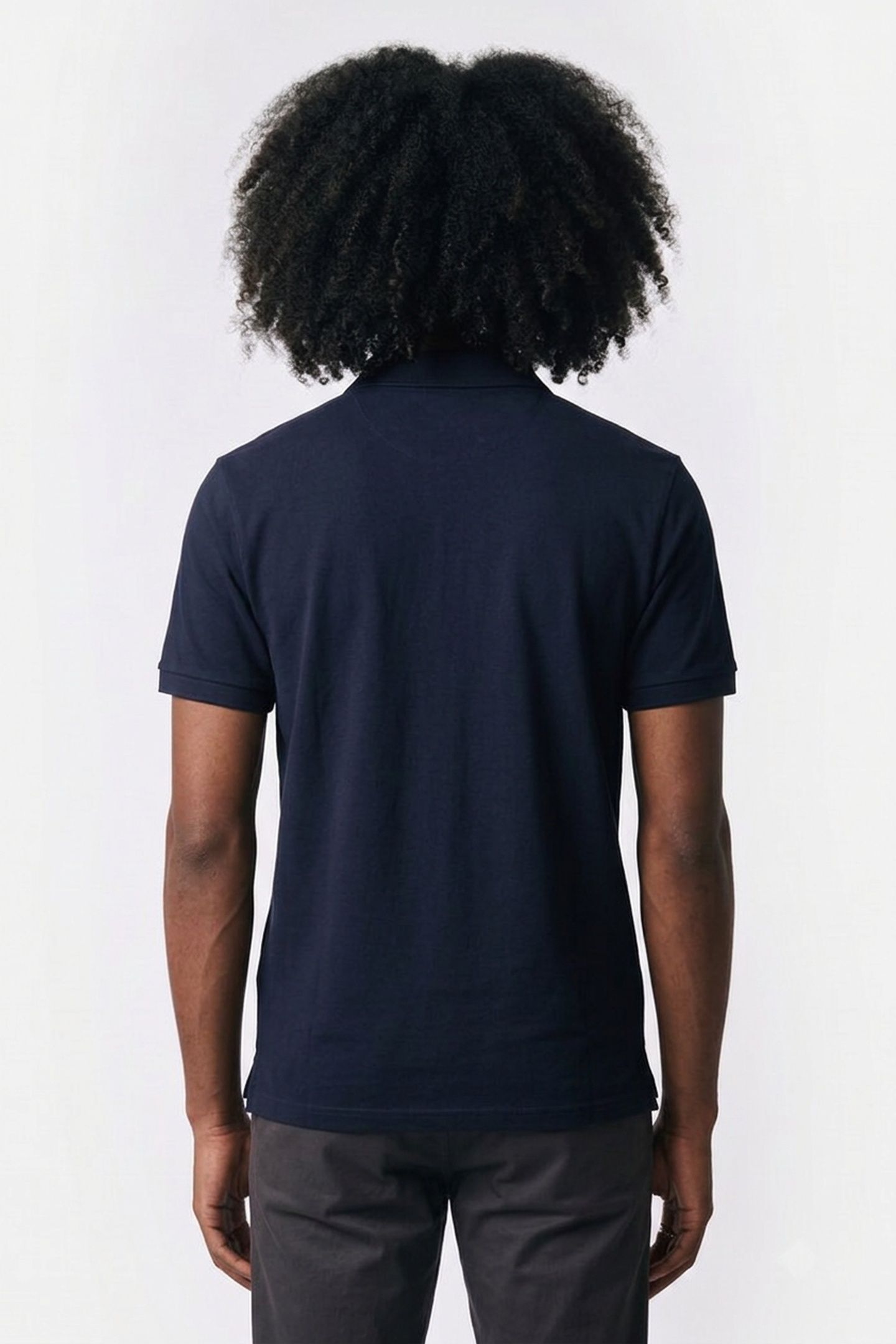 DS_BOWIE V-NECK POLO DK. NAVY 2