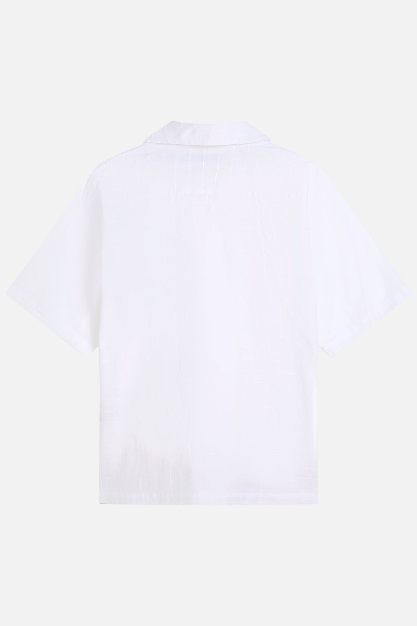 EMBROIDERED STRUCTURED RELAXEDFIT SHORTSLEEVED SHIRT WHITE/P 2