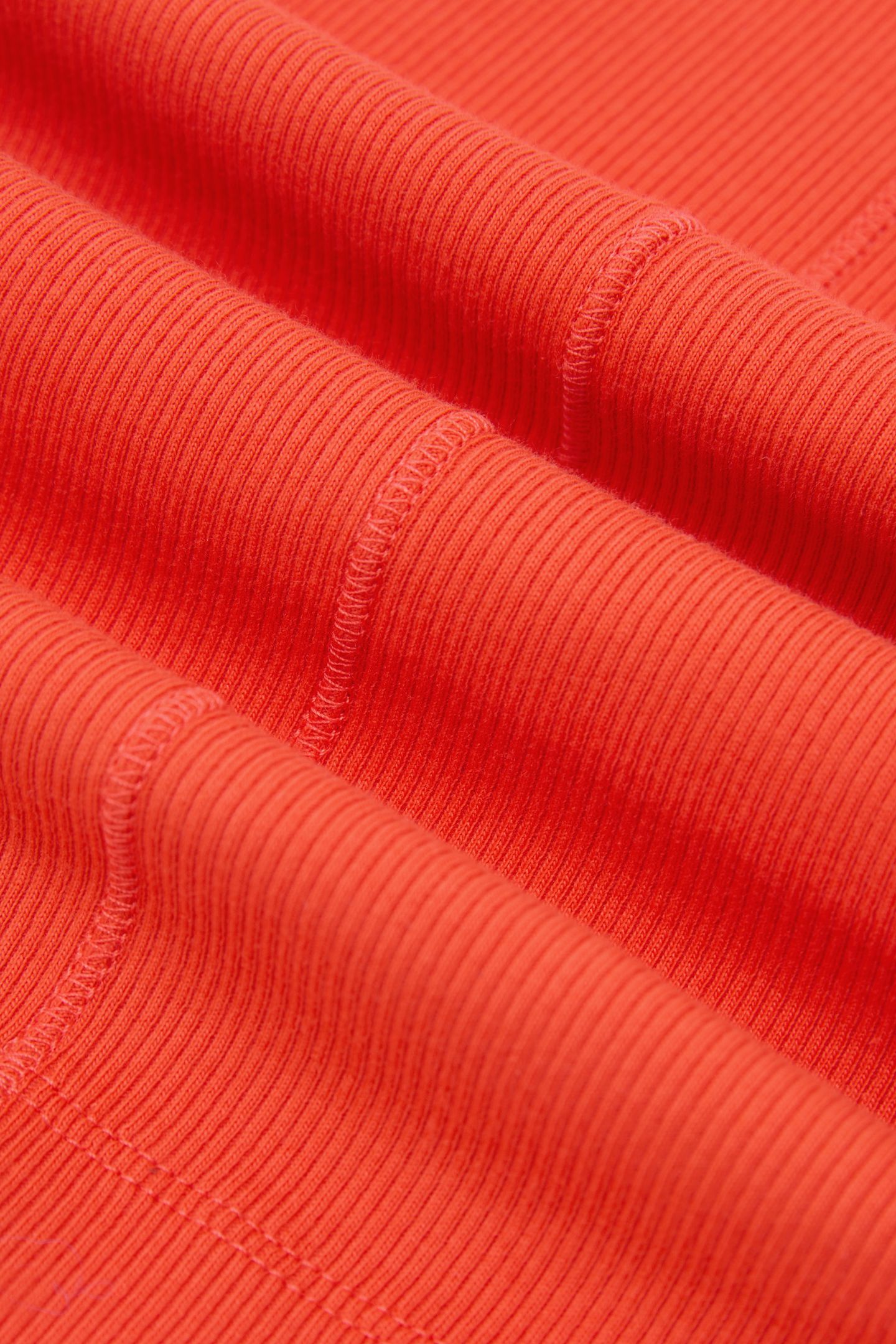 SCOOP NECK RIB VEST CORAL PINK 7