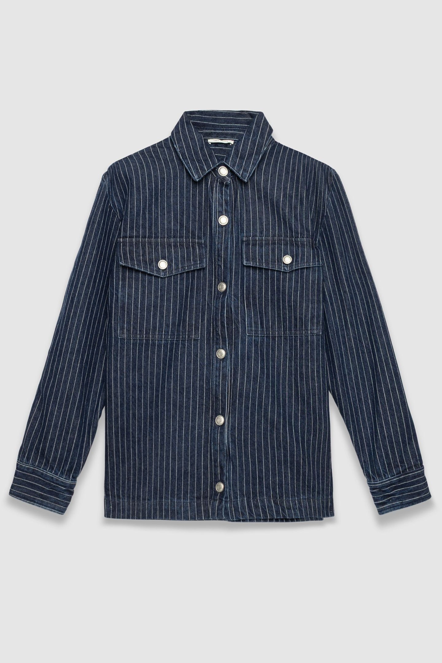 WHITE DENIM STRIPED SHIRT 4