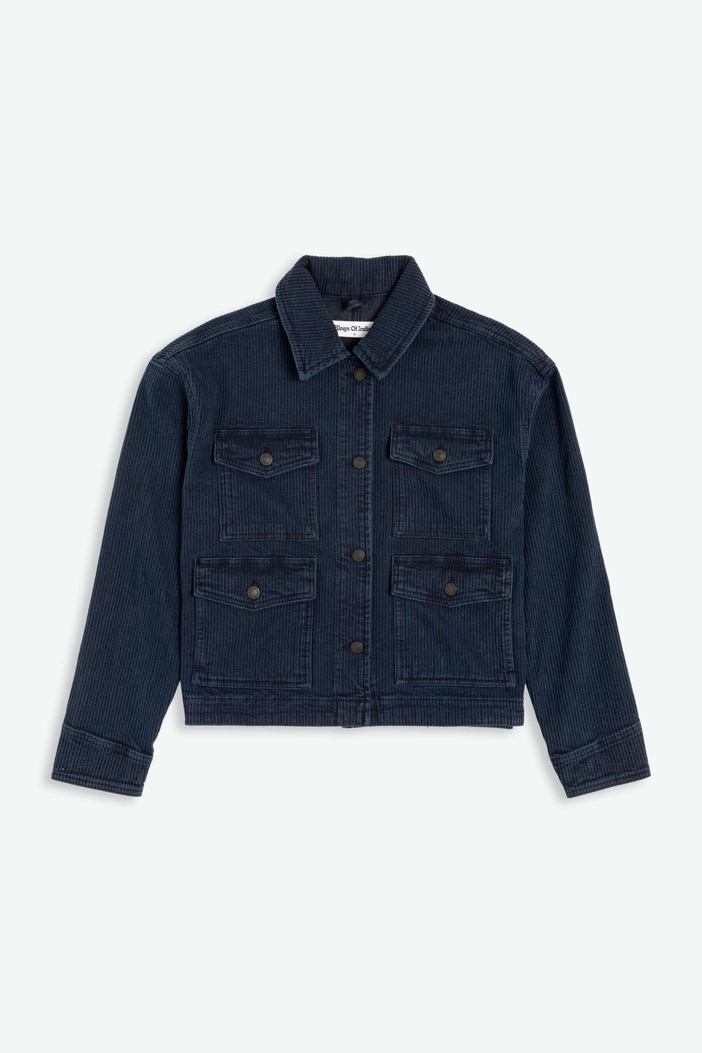 MEISHO JACKET MID INDIGO CORD 3