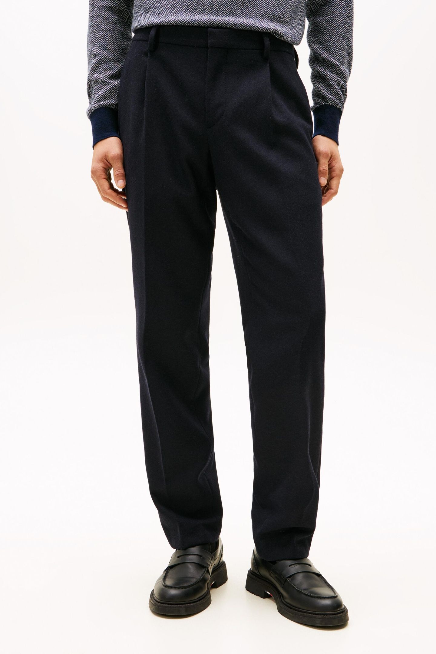 SOFT TECH WOOL PANTS BLUE 1