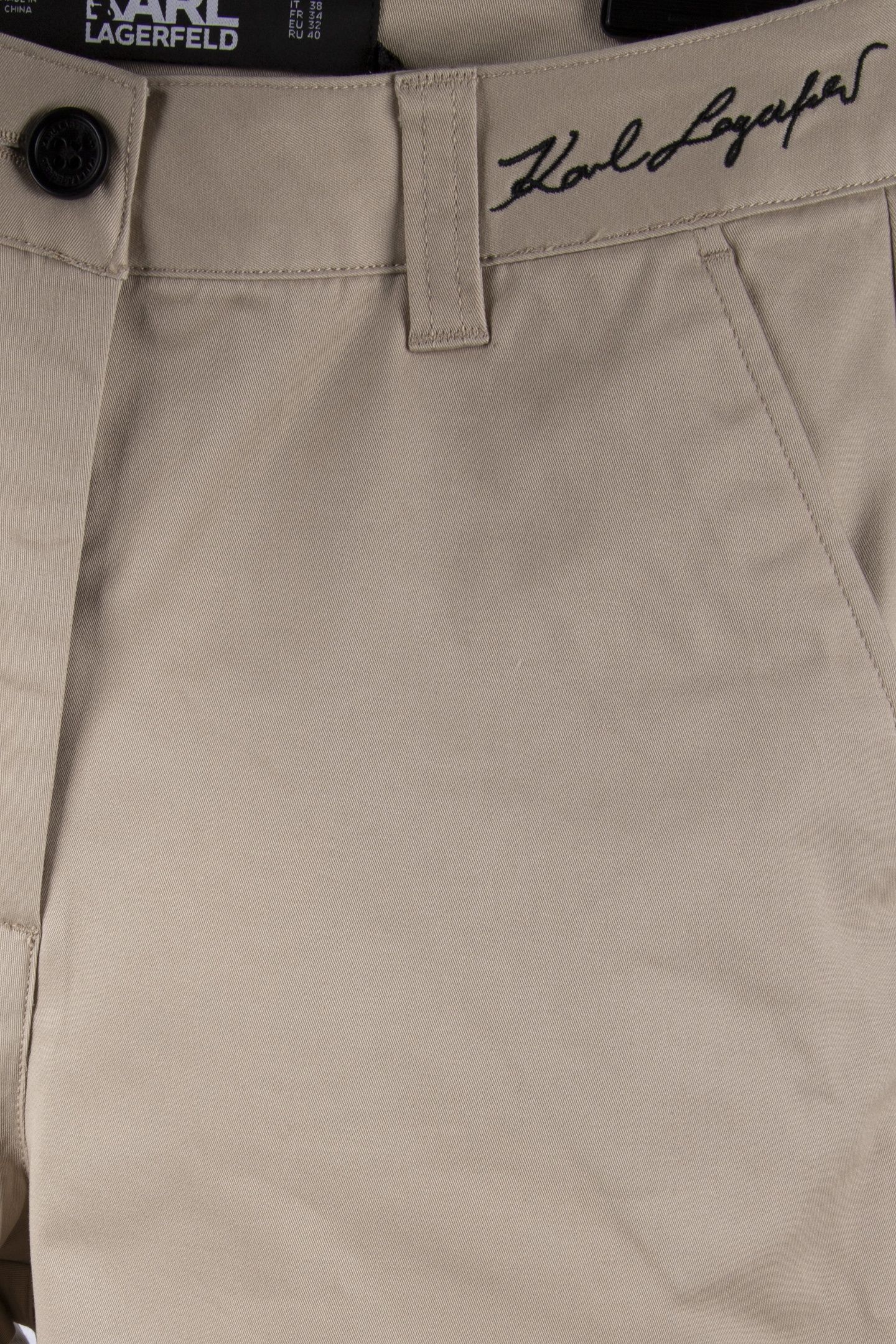 COTTON CROPPED CHINO PANTS WARM SAND 4