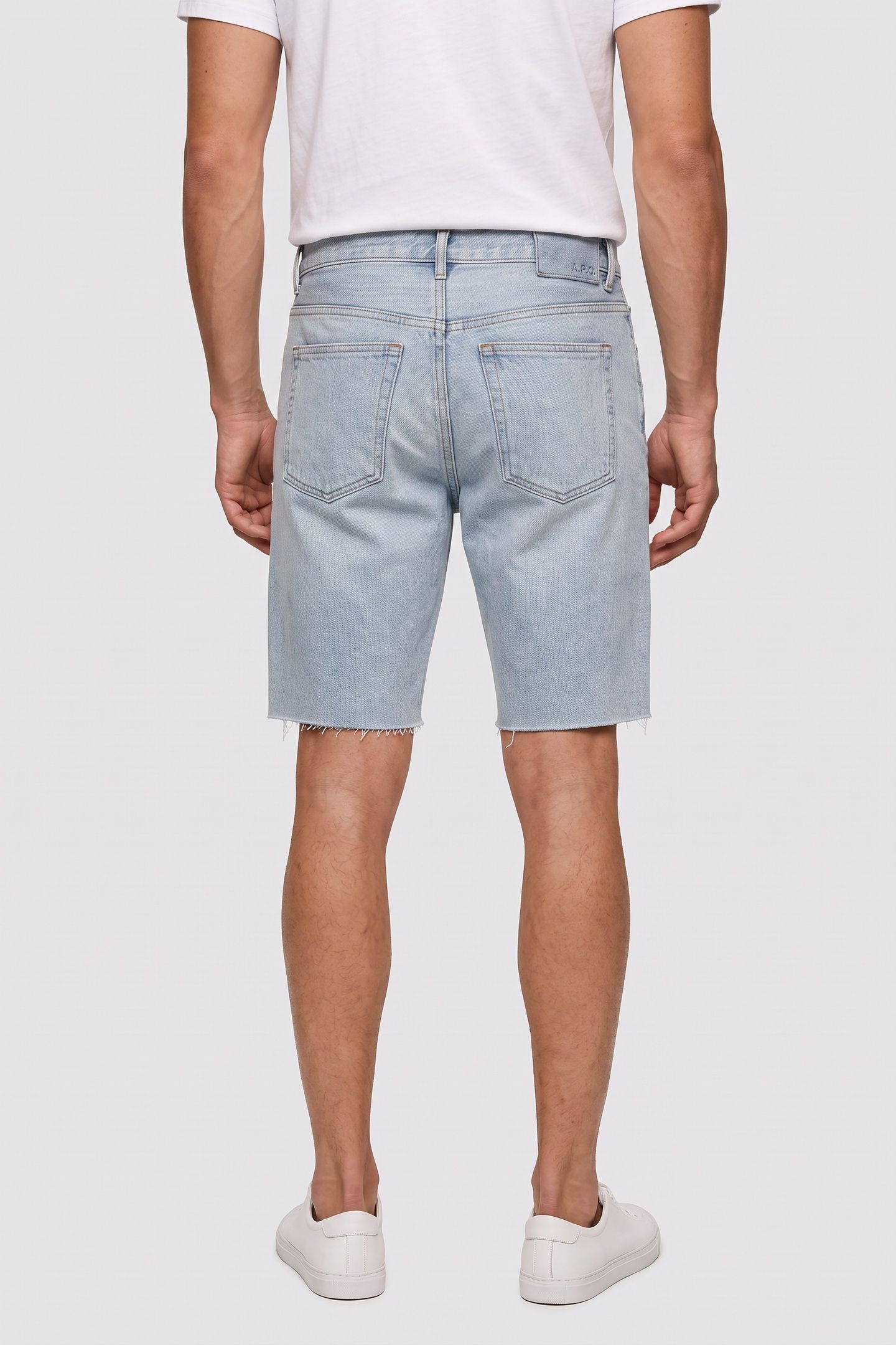UNISEX DENIM BERMUDA SHORTS LIGHT BLUE 4