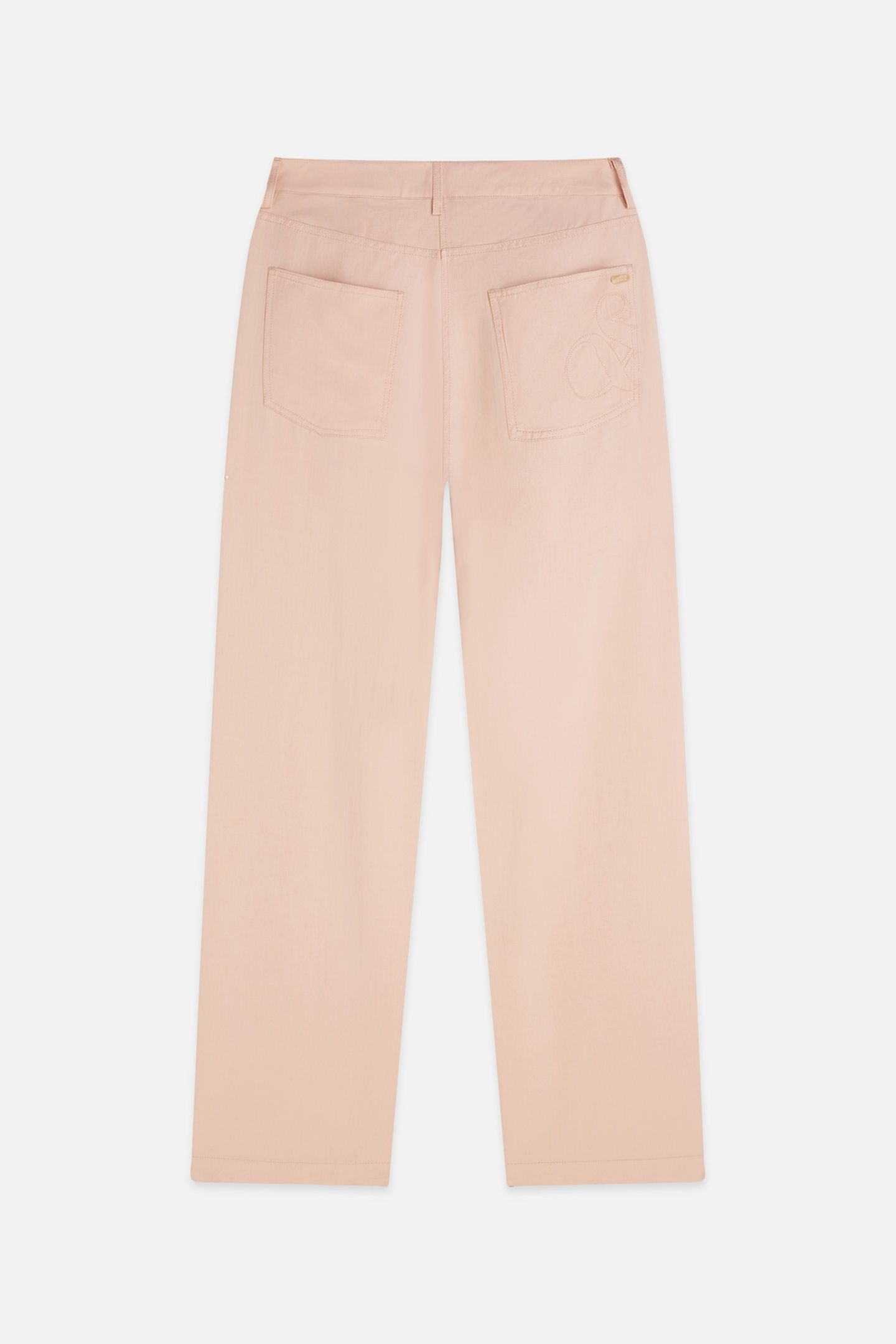 LOTUS - TWILL HIGH RISE BARREL LEG PANTS ROSE DUST 5