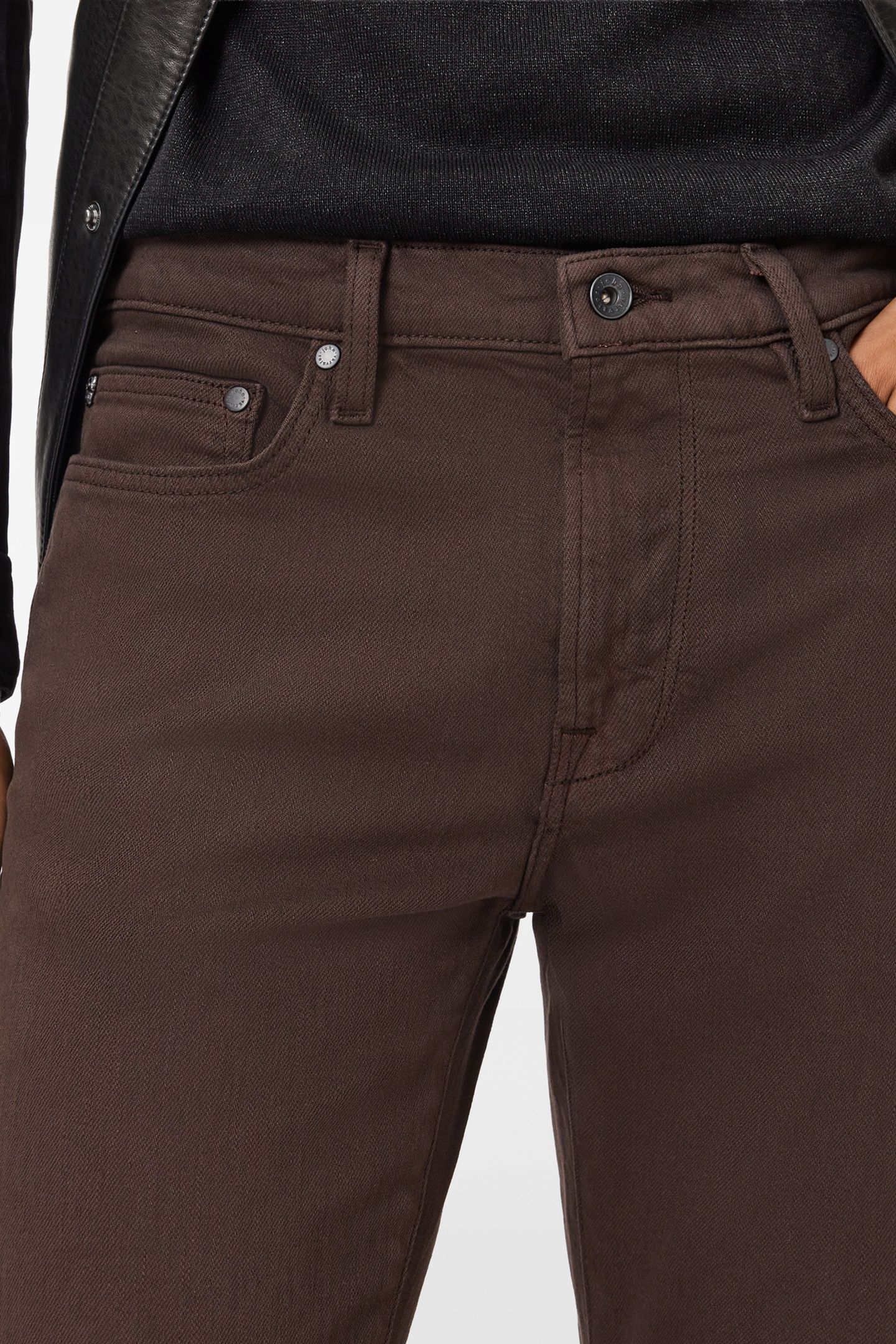 J702 - SLIM FIT - KNIT CONSTRUCTION DARK BROWN 3