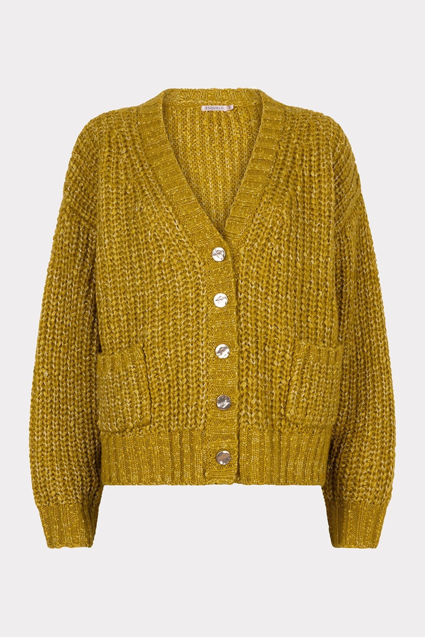 CARDIGAN OVERSIZE LUREX GOLDEN OLIVE 4