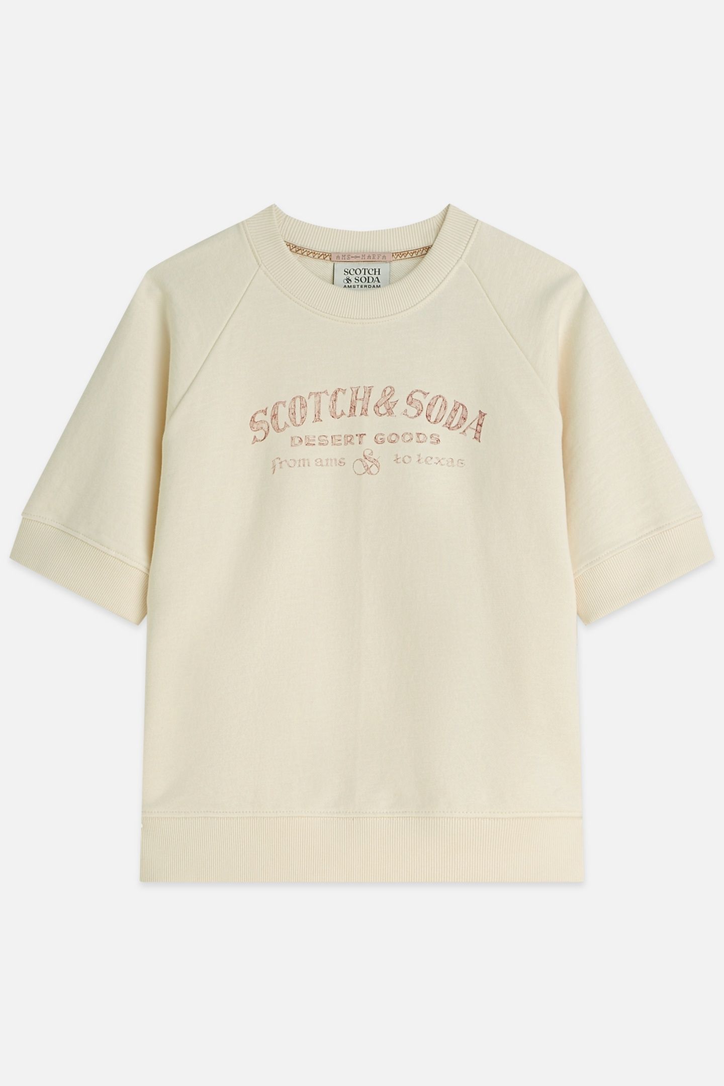 SHORTSLEEVED ARTWORK SWEATSHIRT EGGNOG 4