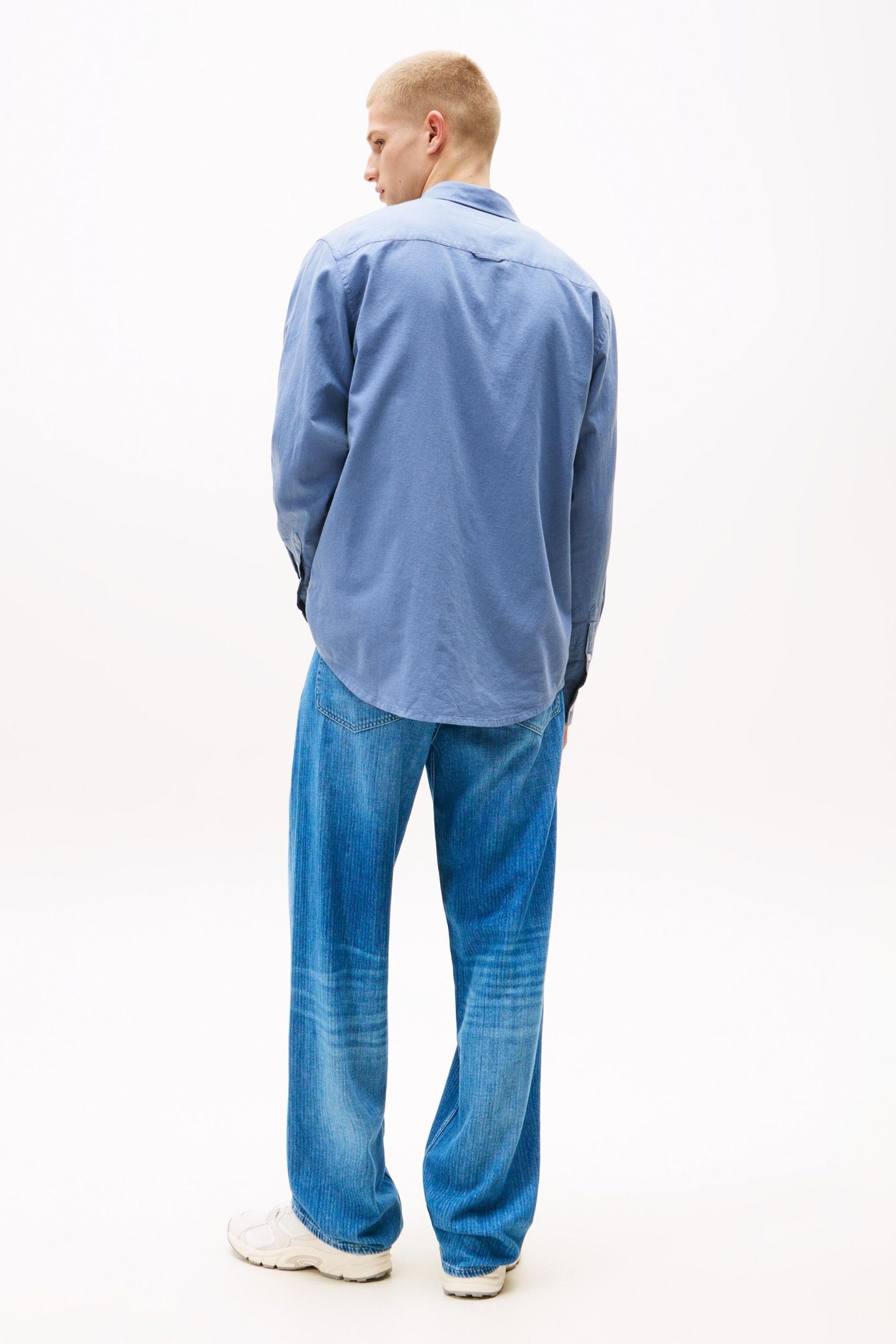 TJM REG LINEN BLEND BLUE MOMENT 3