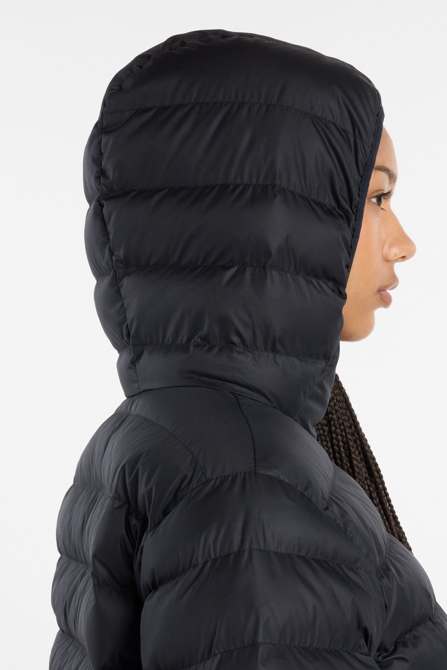 SPORT ESSENTIALS HOODED PUFFER BLACK 6