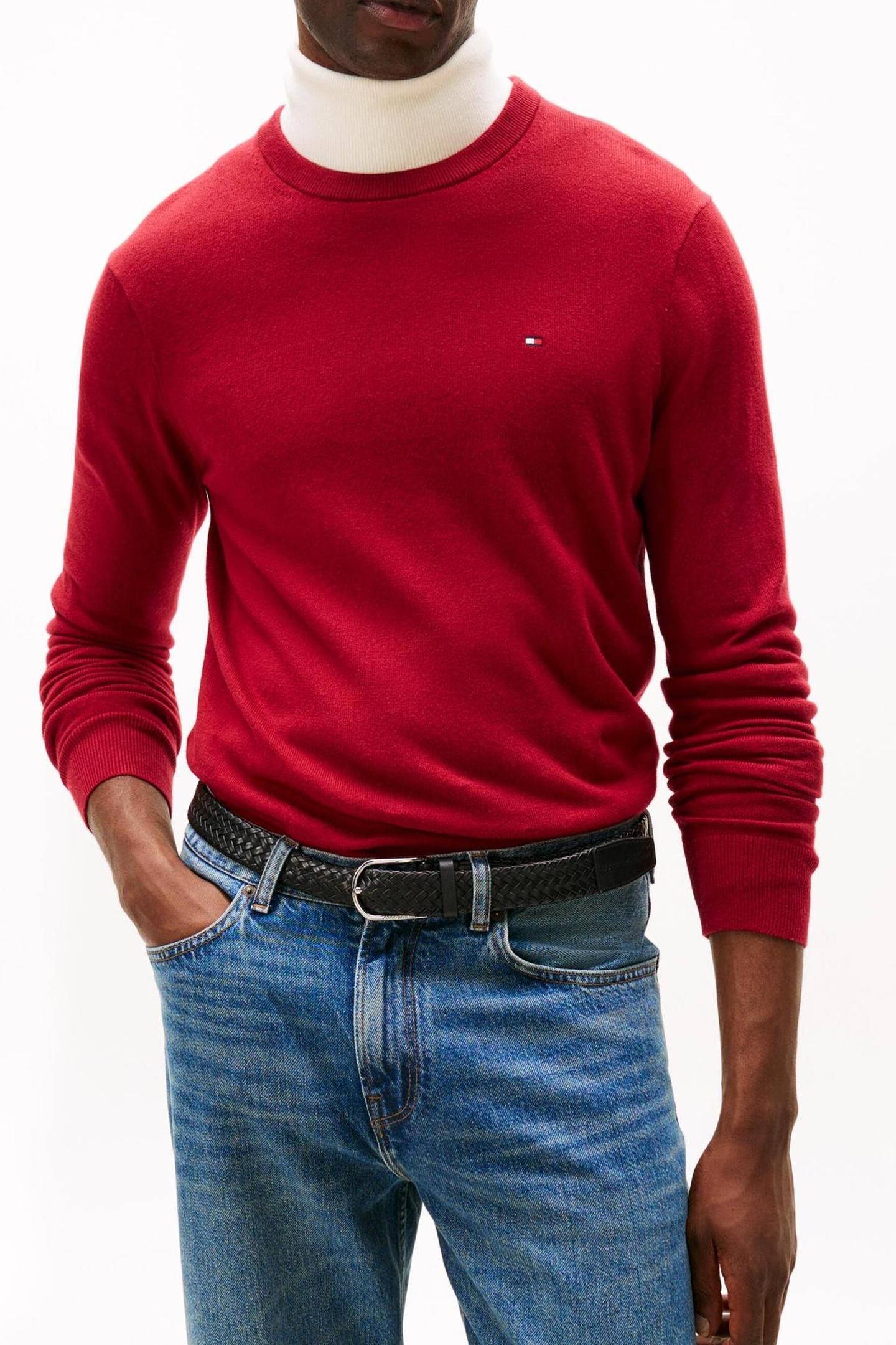 PIMA COTTON CASHMERE SWEATER REGATTA RED 1