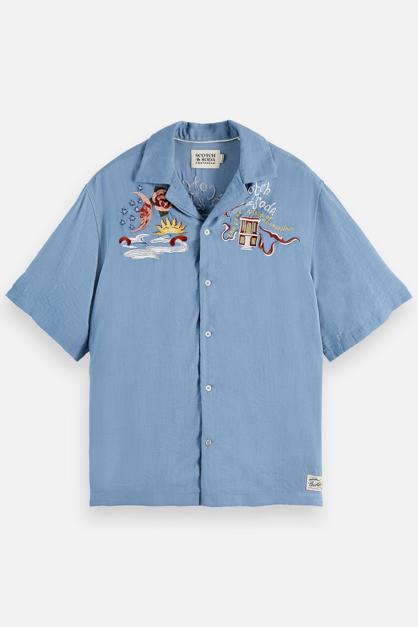 THE 40TH ANNIVERSARY RELAXED-FIT SHORT SLEEVE SHIRT NAVY 1